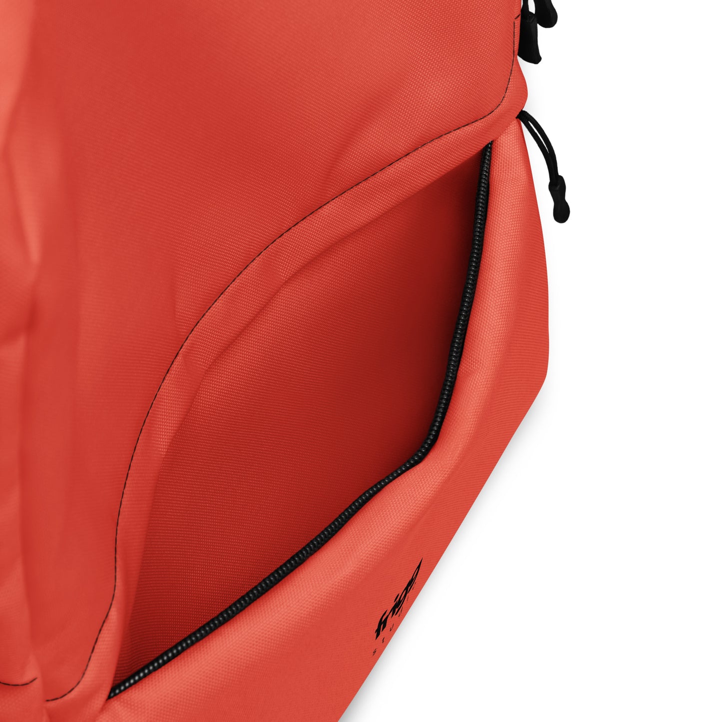 ORANGE RED - WATER-RESISTANT BACKPACK WITH LAPTOP POCKET