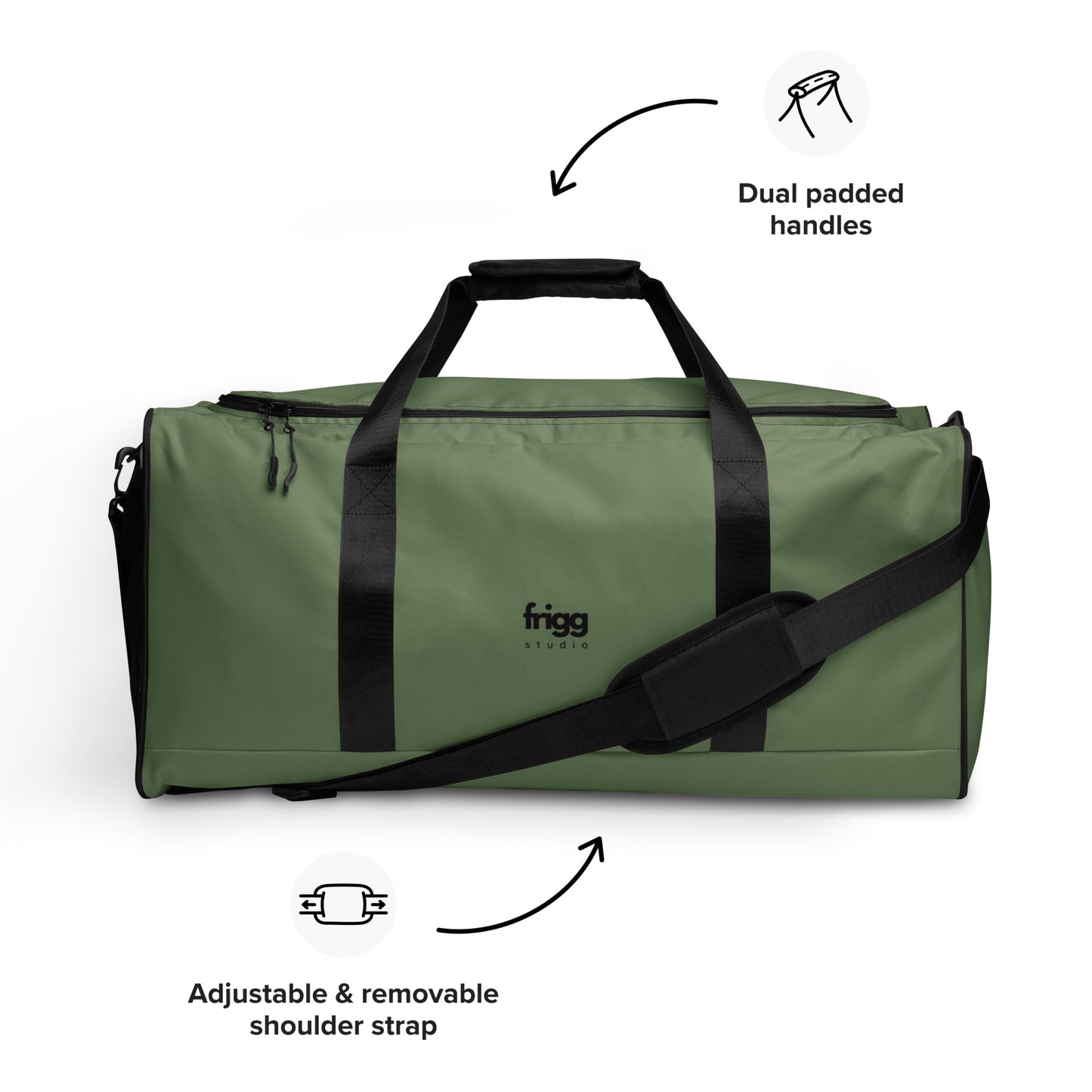 CAMOUFLAGE GREEN - DUFFLE BAG