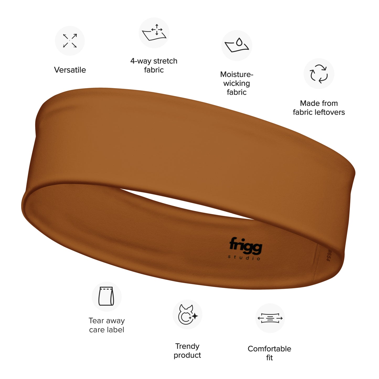 BURNT COFFEE - SPORT-STIRNBAND