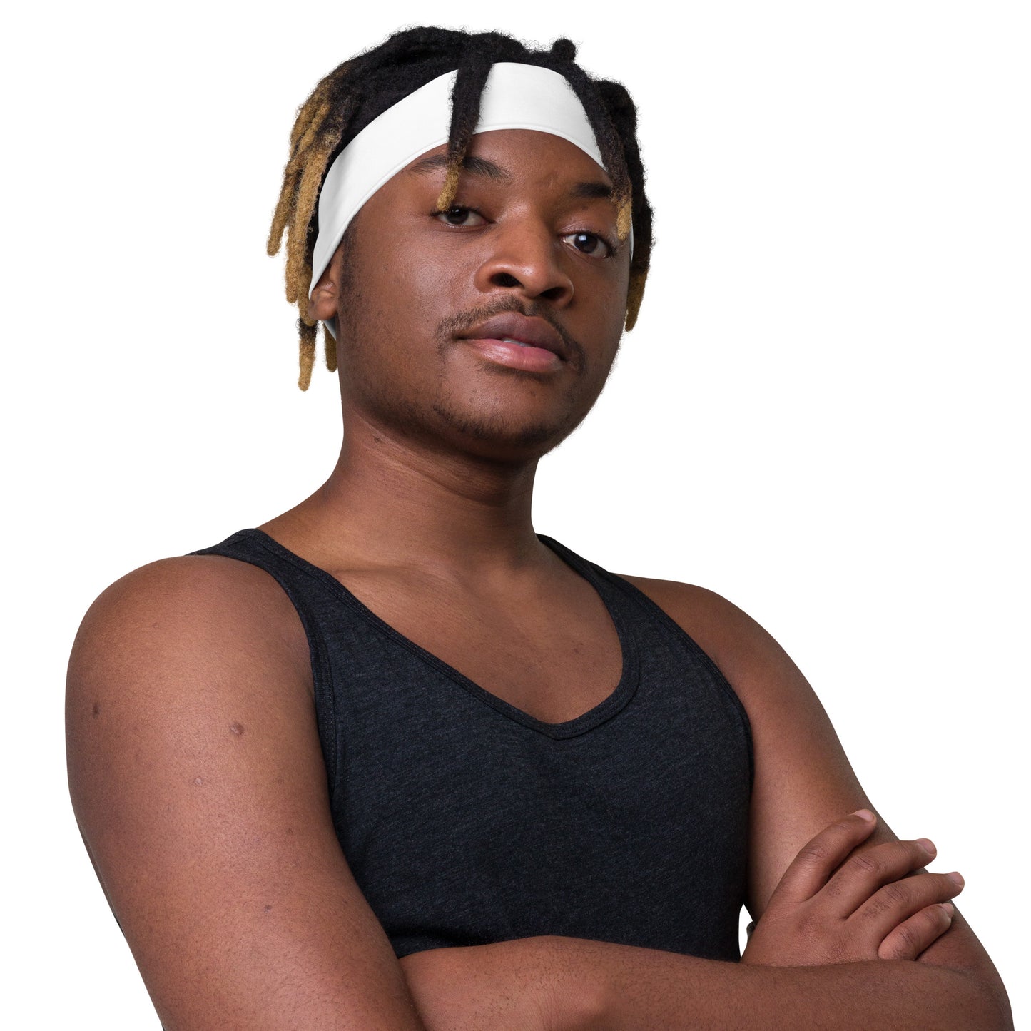 WHITE - SPORTS HEADBAND
