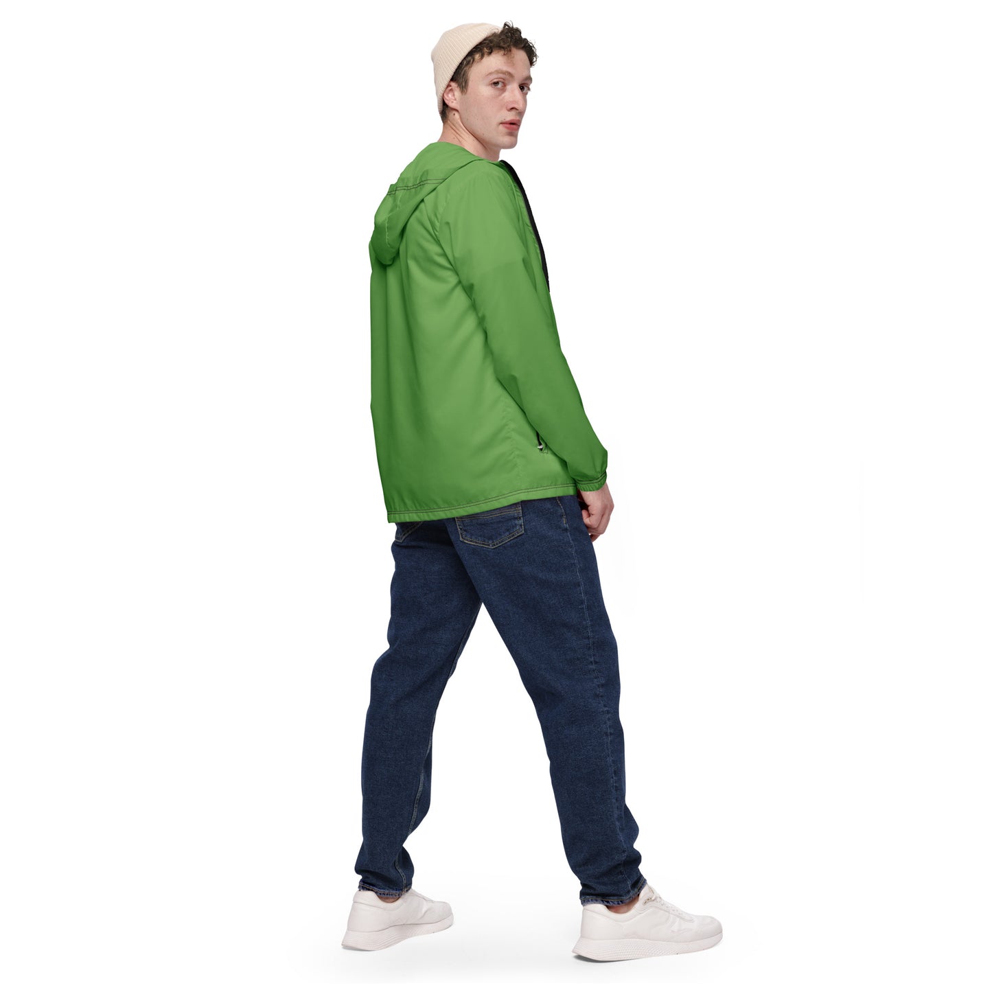 FOREST GREEN - MEN'S WATER-RESISTANT WINDBREAKER
