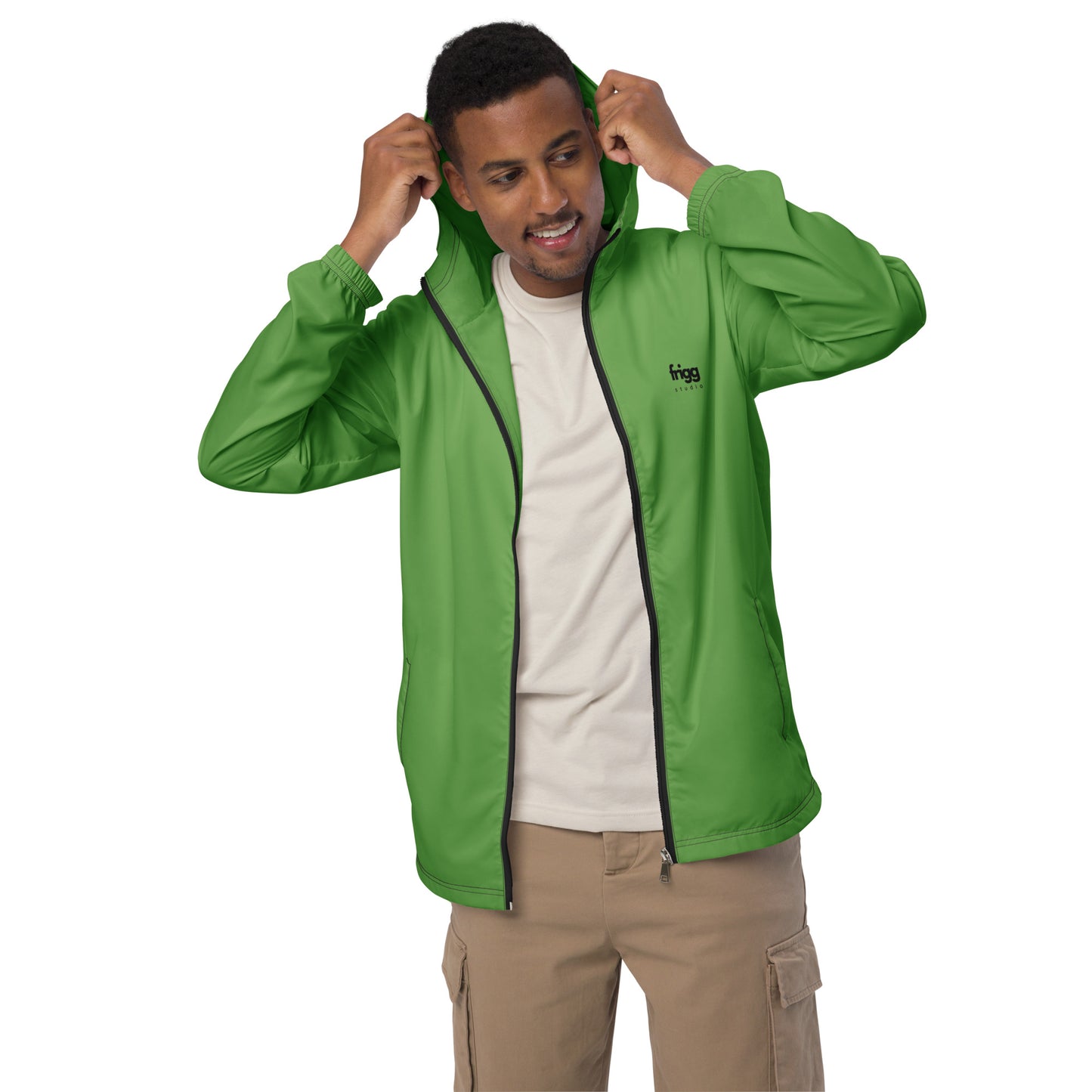 FOREST GREEN - MEN'S WATER-RESISTANT WINDBREAKER