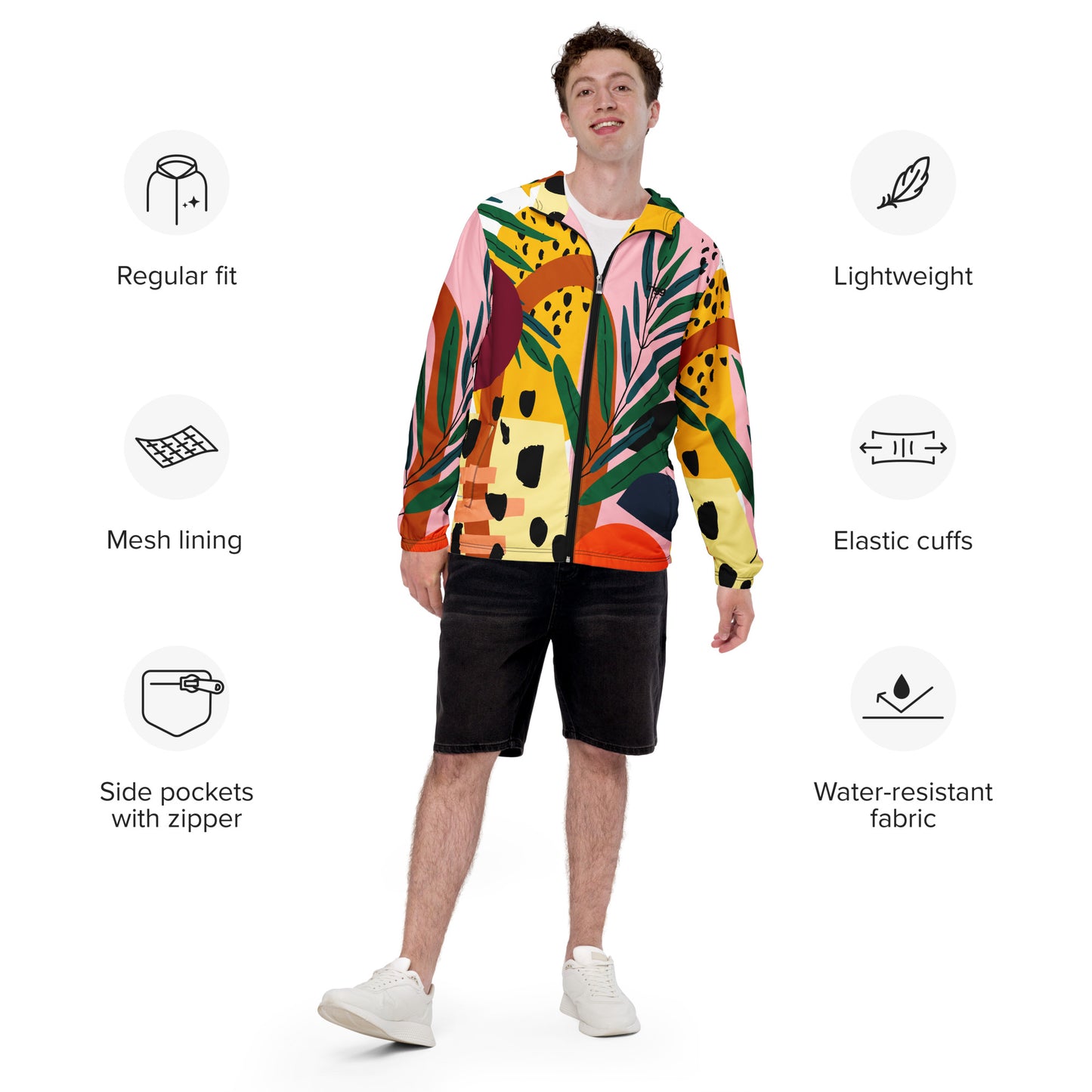 JUNGLE - MEN'S WATER-RESISTANT WINDBREAKER