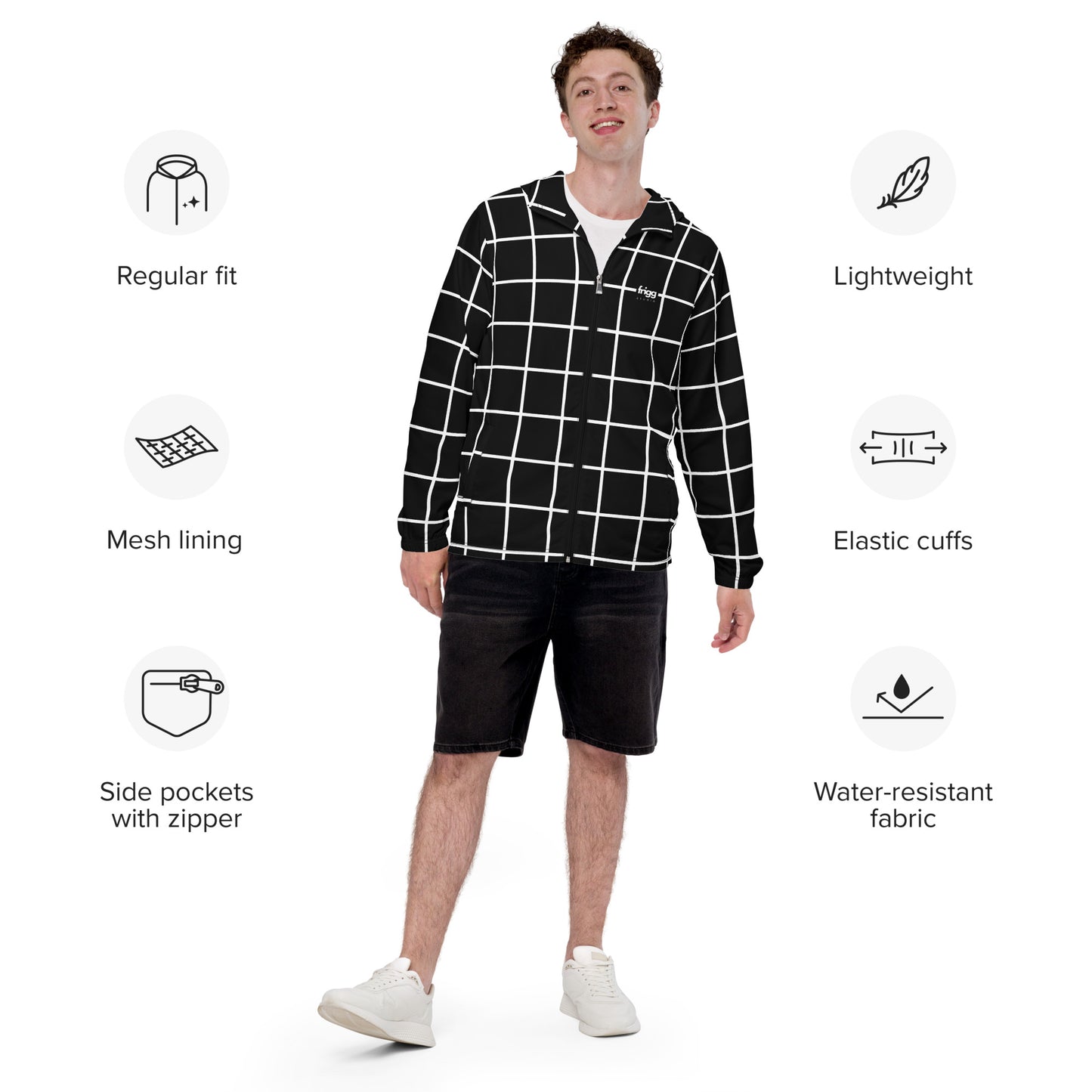 MONOCHROME - MEN'S WATER-RESISTANT WINDBREAKER