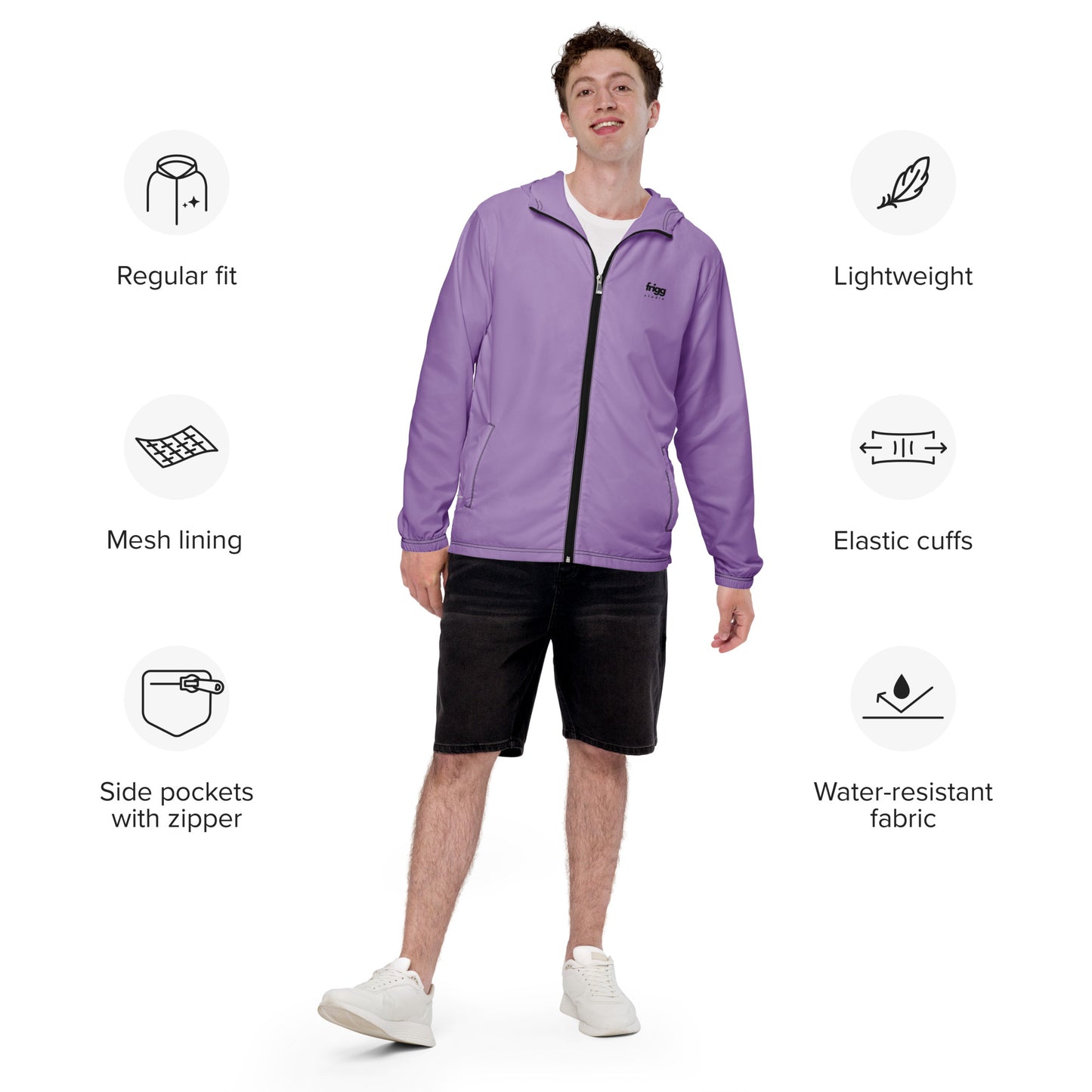 EAST SIDE - MEN'S WATER-RESISTANT WINDBREAKER