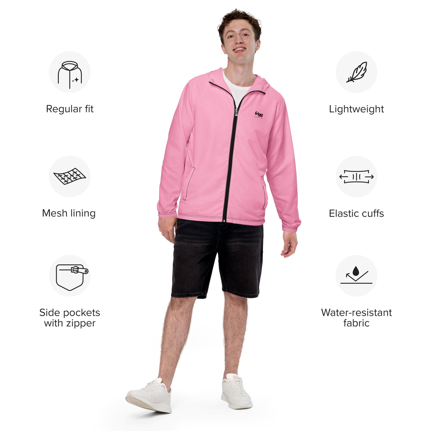COTTON CANDY - MEN'S WATER-RESISTANT WINDBREAKER