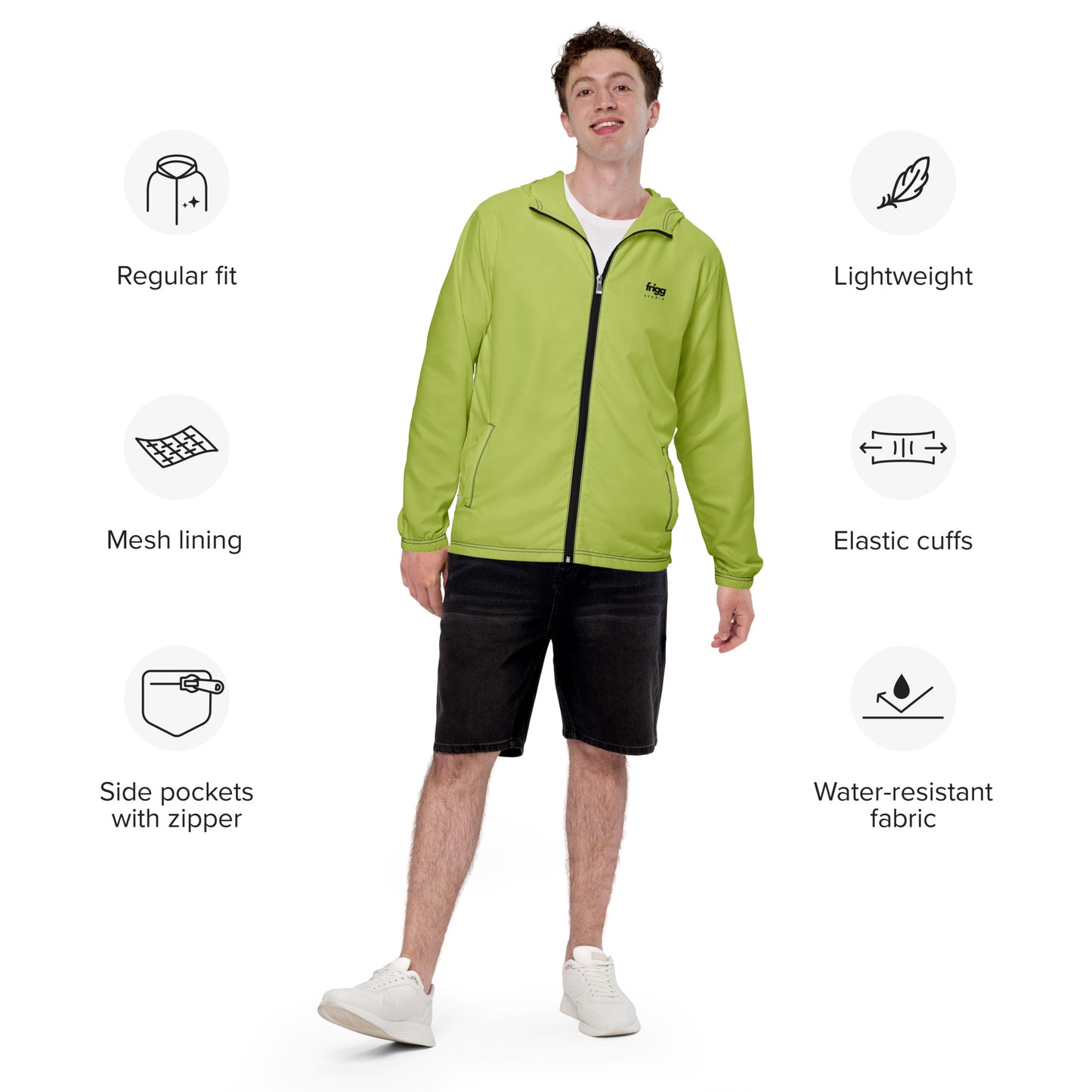 WILD WILLOW - MEN'S WATER-RESISTANT WINDBREAKER