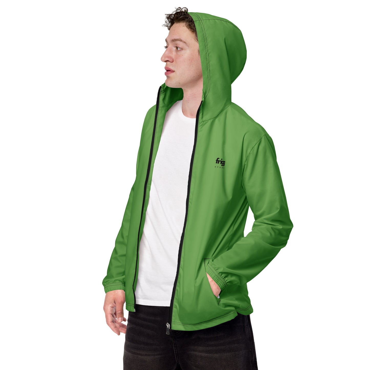 FOREST GREEN - MEN'S WATER-RESISTANT WINDBREAKER