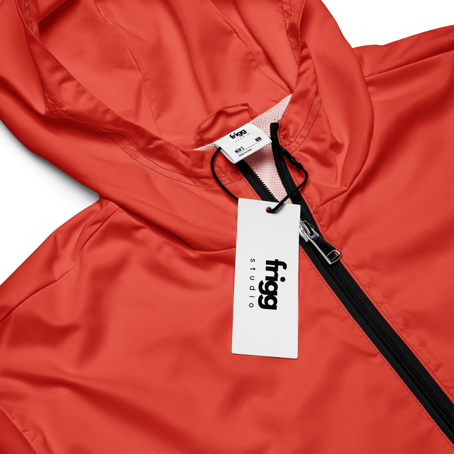 ORANGE RED - MEN'S WATER-RESISTANT WINDBREAKER