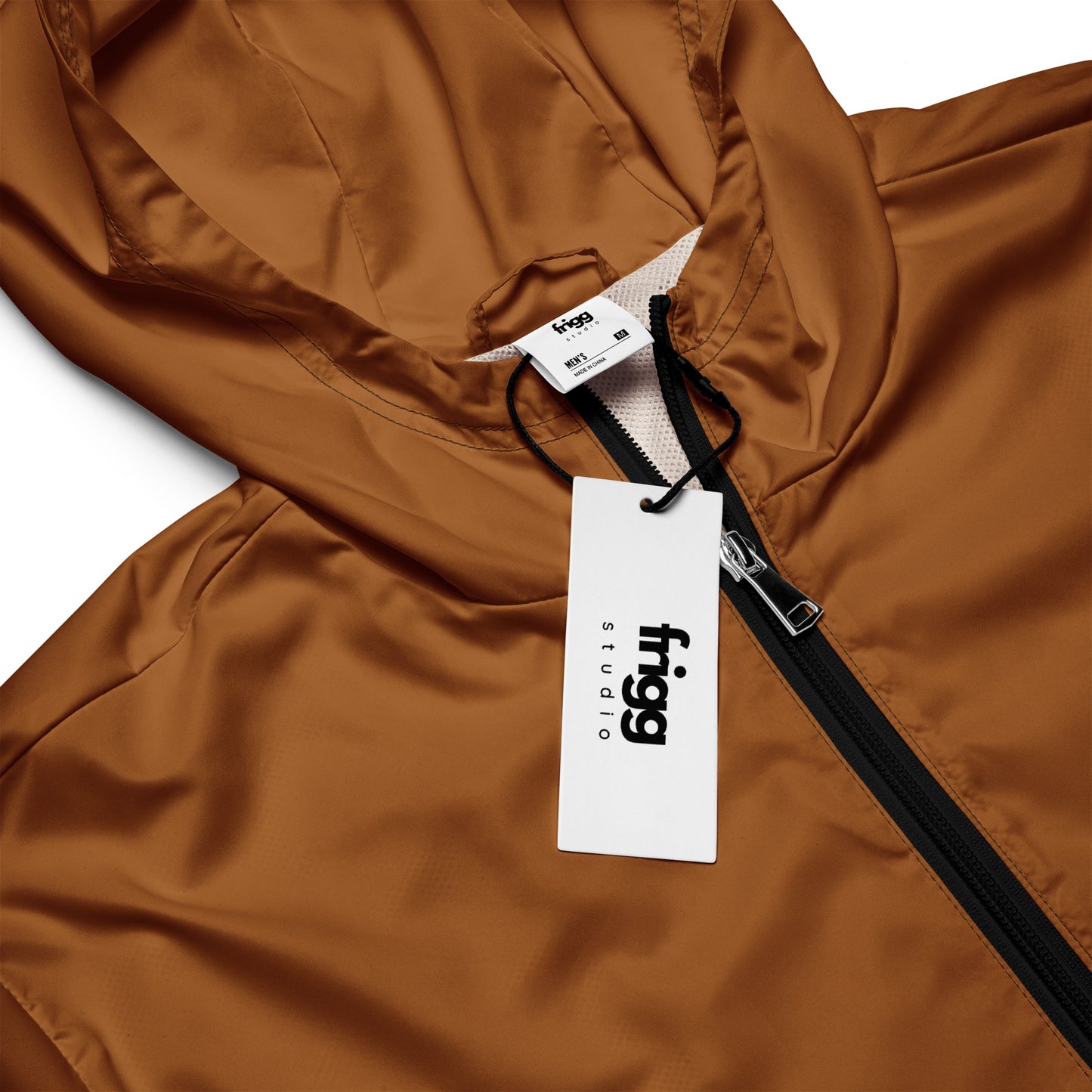 BURNT COFFEE - MEN'S WATER-RESISTANT WINDBREAKER