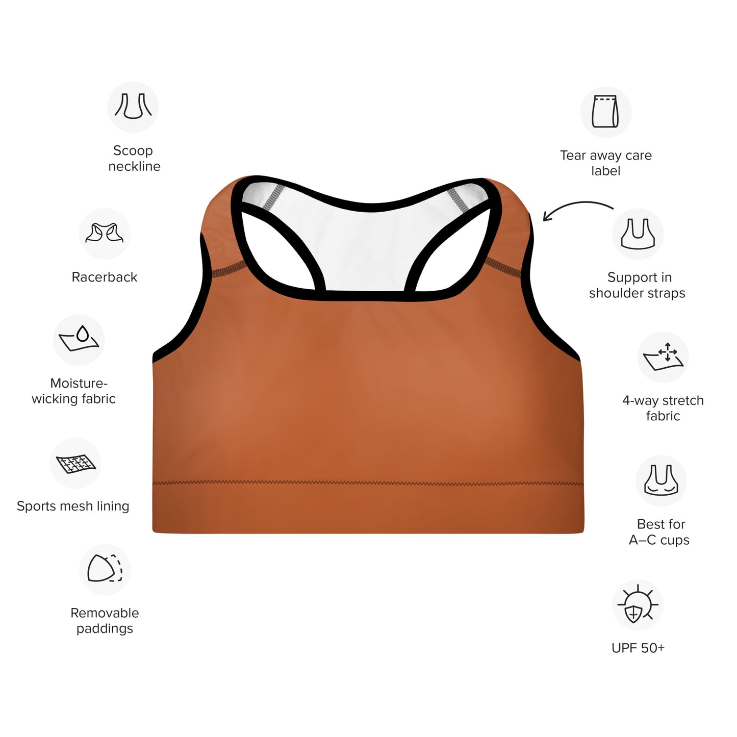 TAWNY – GEPOLSTERTER SPORT-BH