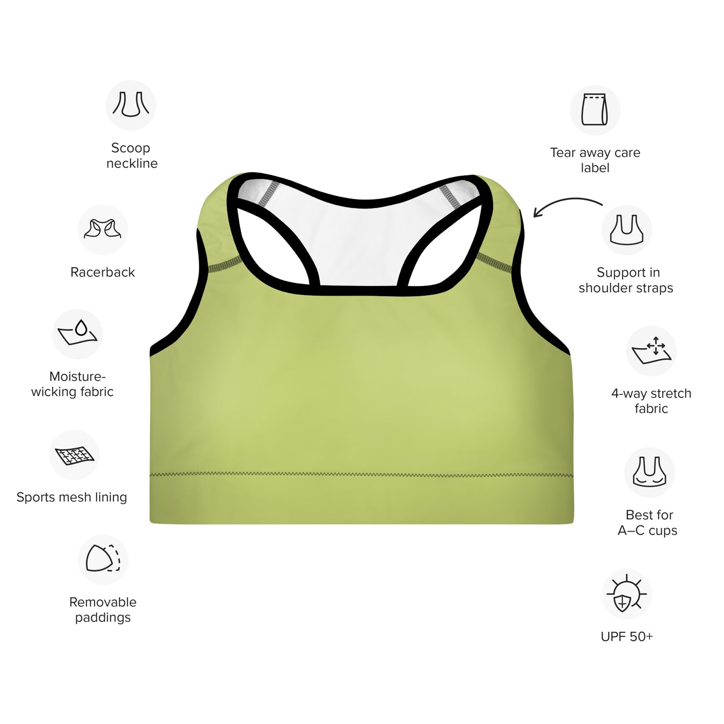 WILD WILLOW – GEPOLSTERTER SPORT-BH