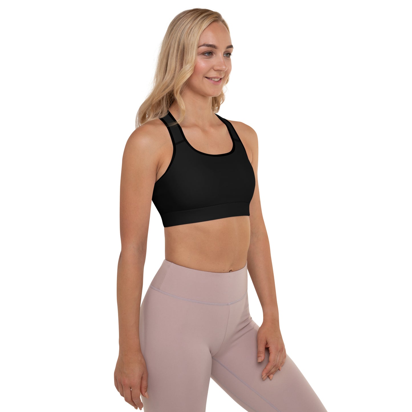 SCHWARZ - GEPOLSTERTER SPORT-BH