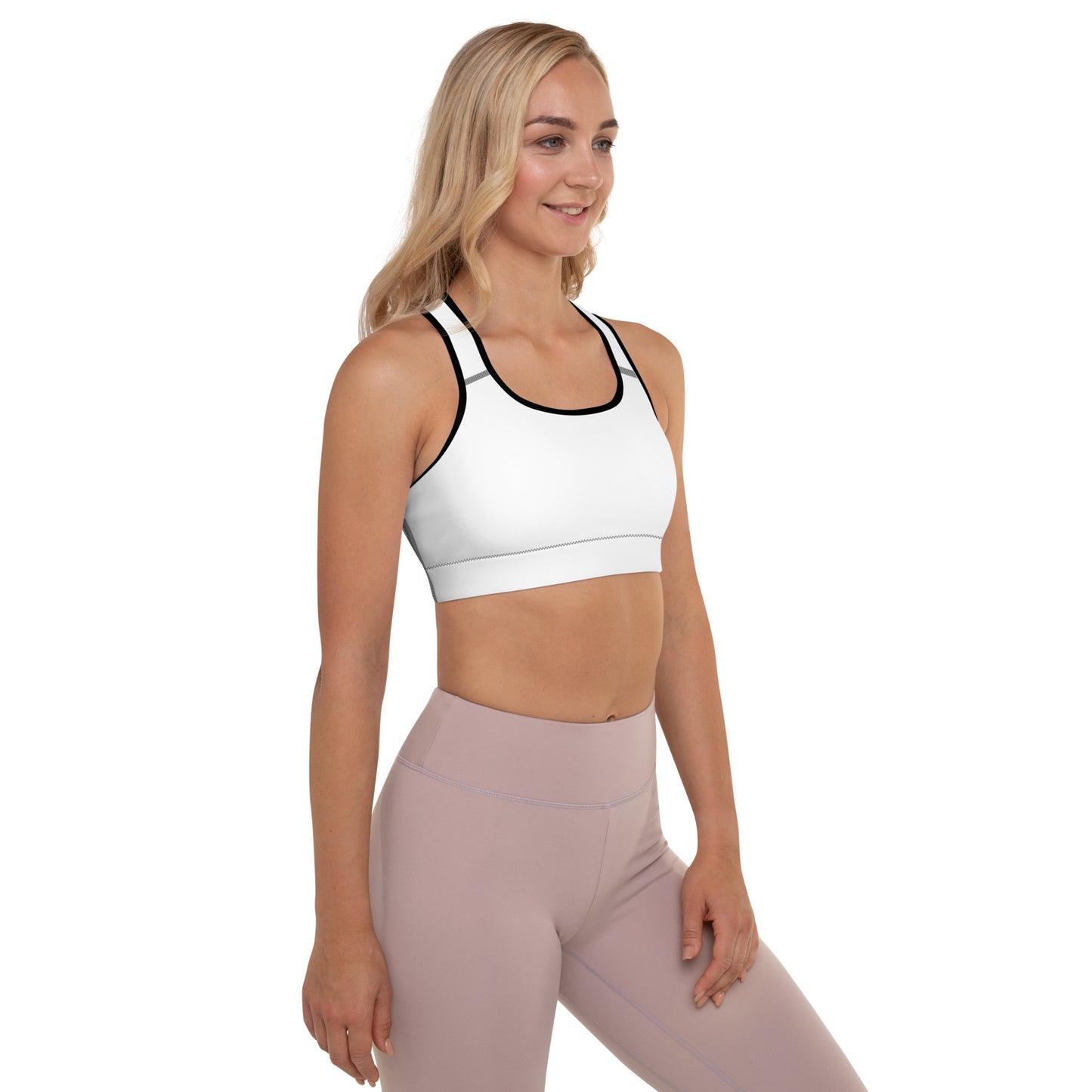 WEISS - GEPOLSTERTER SPORT-BH
