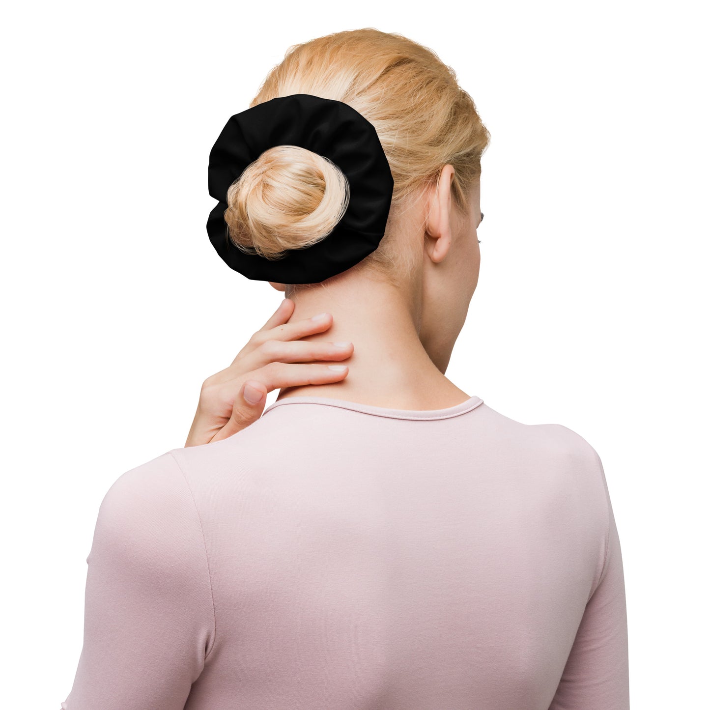 BLACK - RECYCLED SCRUNCHIE