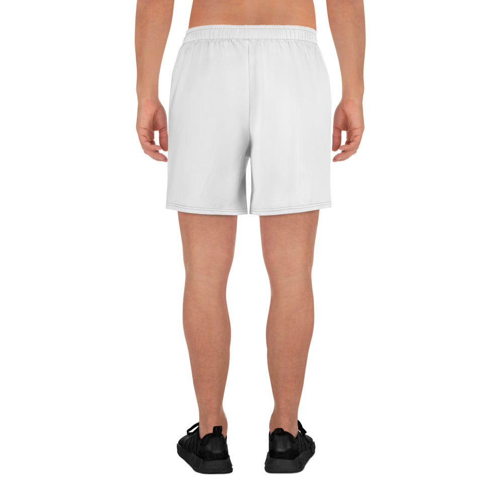 WHITE - MEN'S ATHLETIC SHORTS