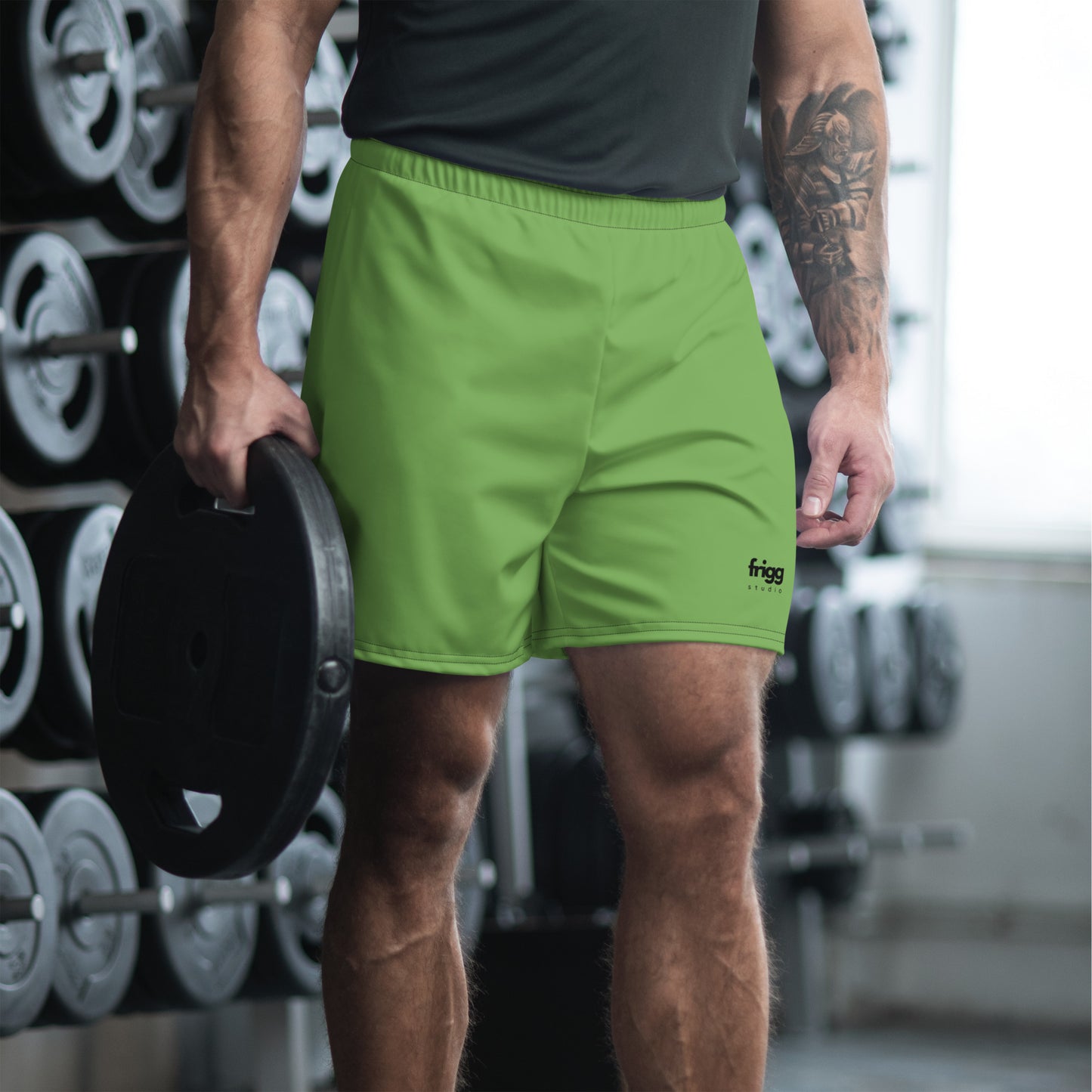FOREST GREEN - MEN'S ATHLETIC SHORTS