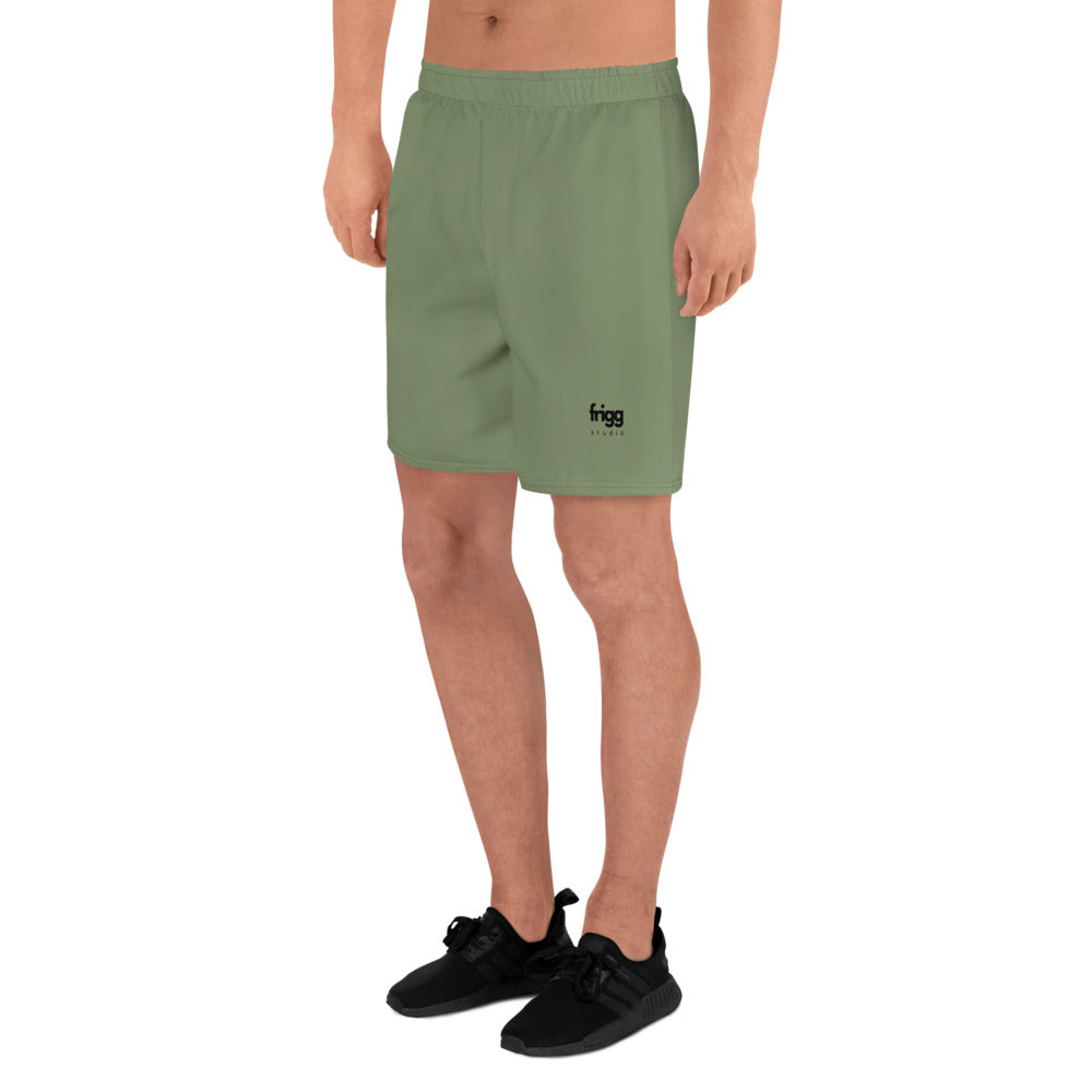 CAMOUFLAGE GREEN - MEN'S ATHLETIC SHORTS
