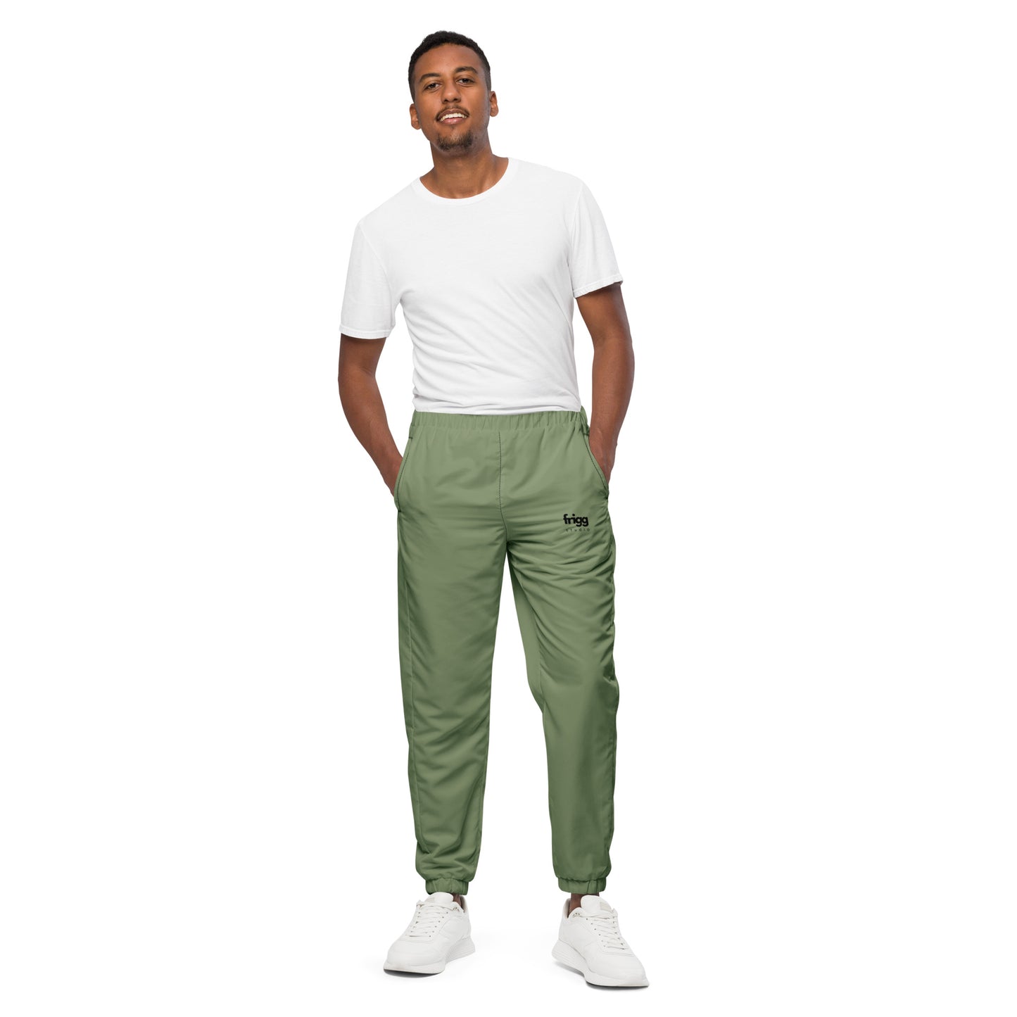 CAMOUFLAGE GREEN - MEN'S WATER-RESISTANT TRACK PANTS