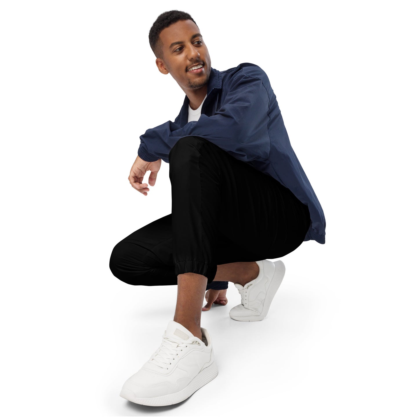 BLACK - MEN'S WATER-RESISTANT TRACK PANTS
