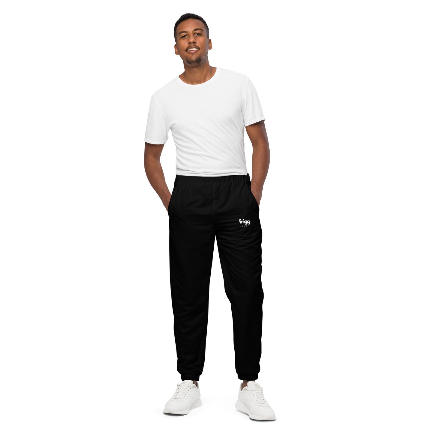BLACK - MEN'S WATER-RESISTANT TRACK PANTS