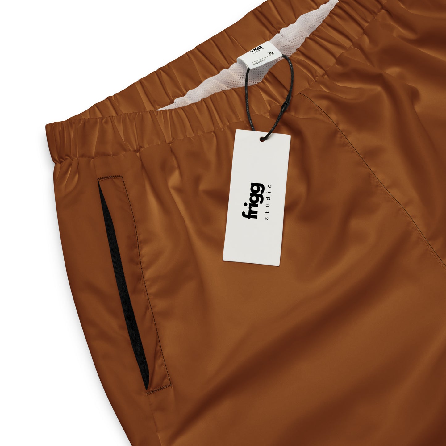 BURNT COFFEE - MEN'S WATER-RESISTANT TRACK PANTS