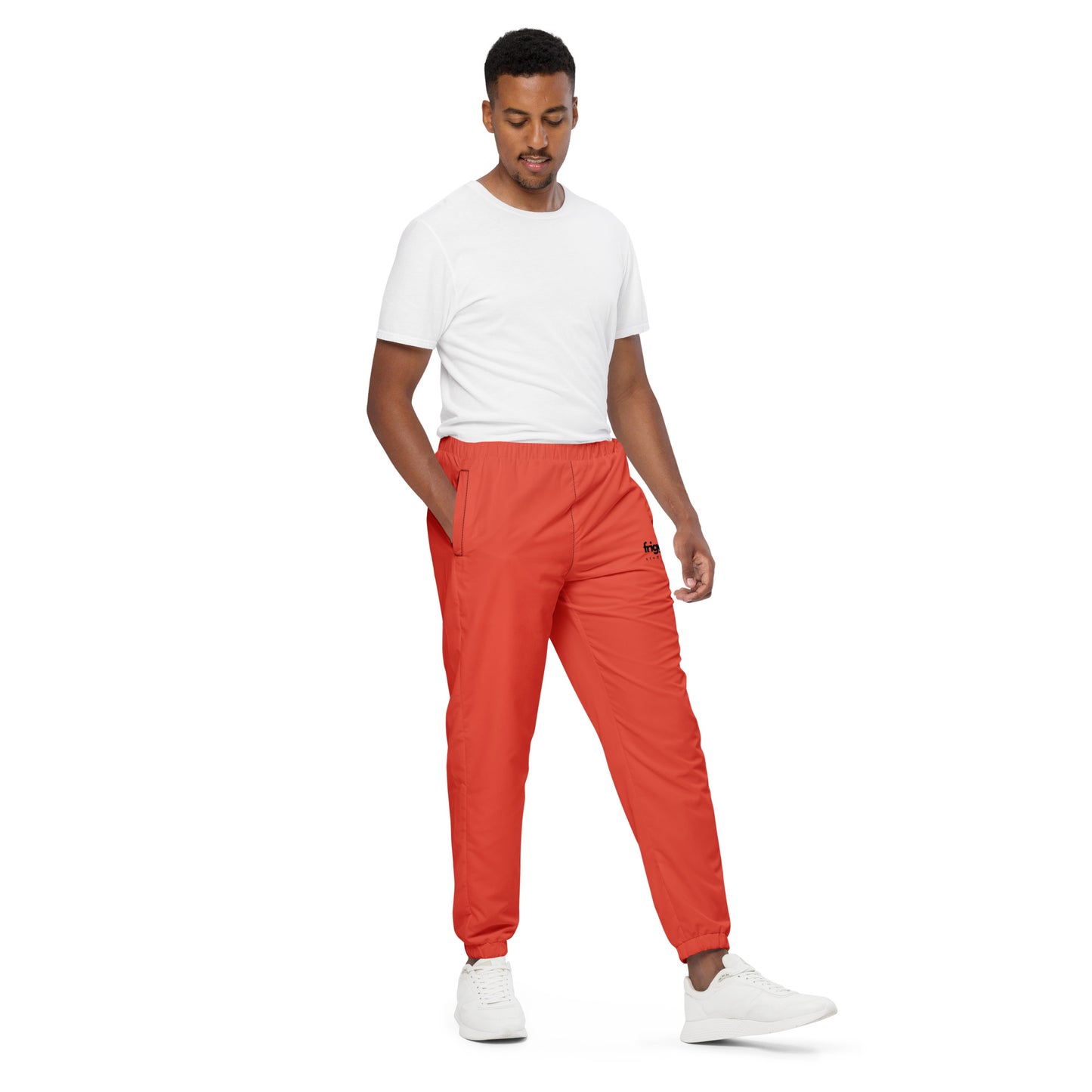 ORANGE RED - MEN'S WATER-RESISTANT TRACK PANTS