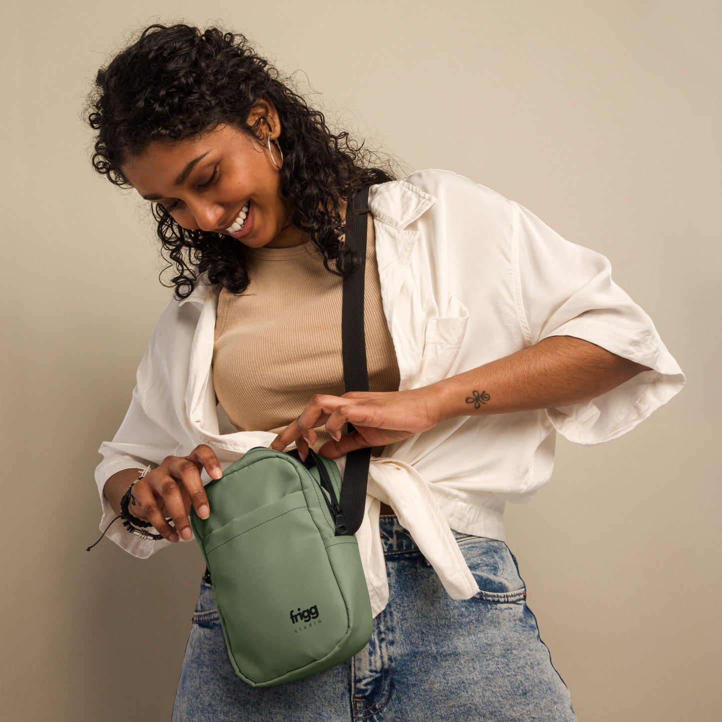 CAMOUFLAGE GREEN - CROSSBODY BAG