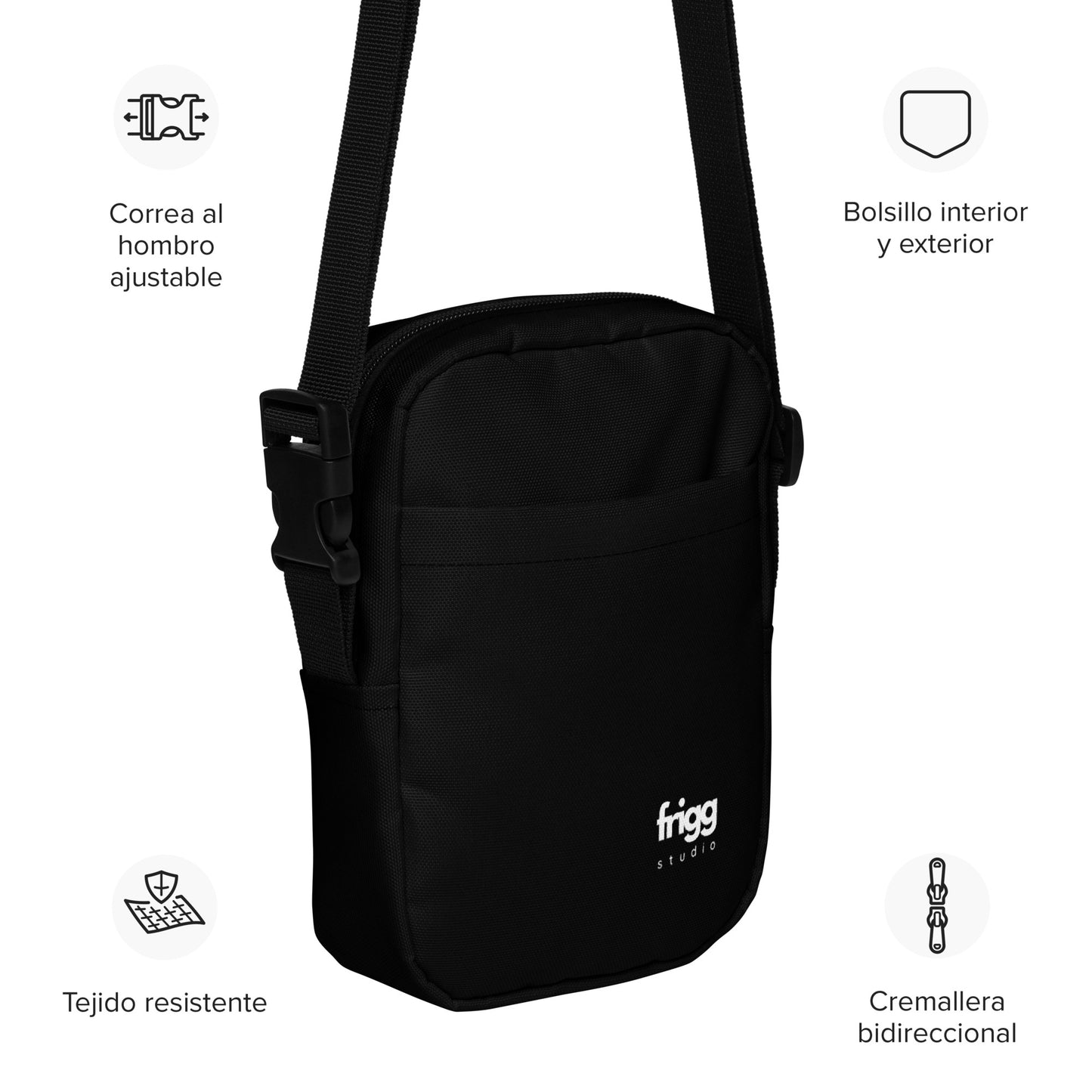 BLACK - CROSSBODY BAG