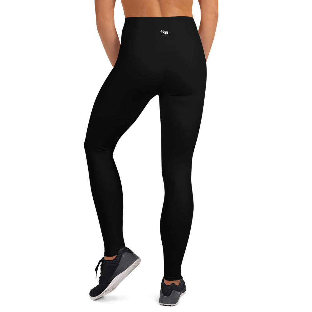 BLACK - WOMEN'S HIGH WAIST YOGA LEGGINGS