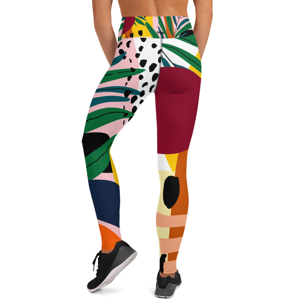 JUNGLE - WOMEN'S HIGH WAIST YOGA LEGGINGS