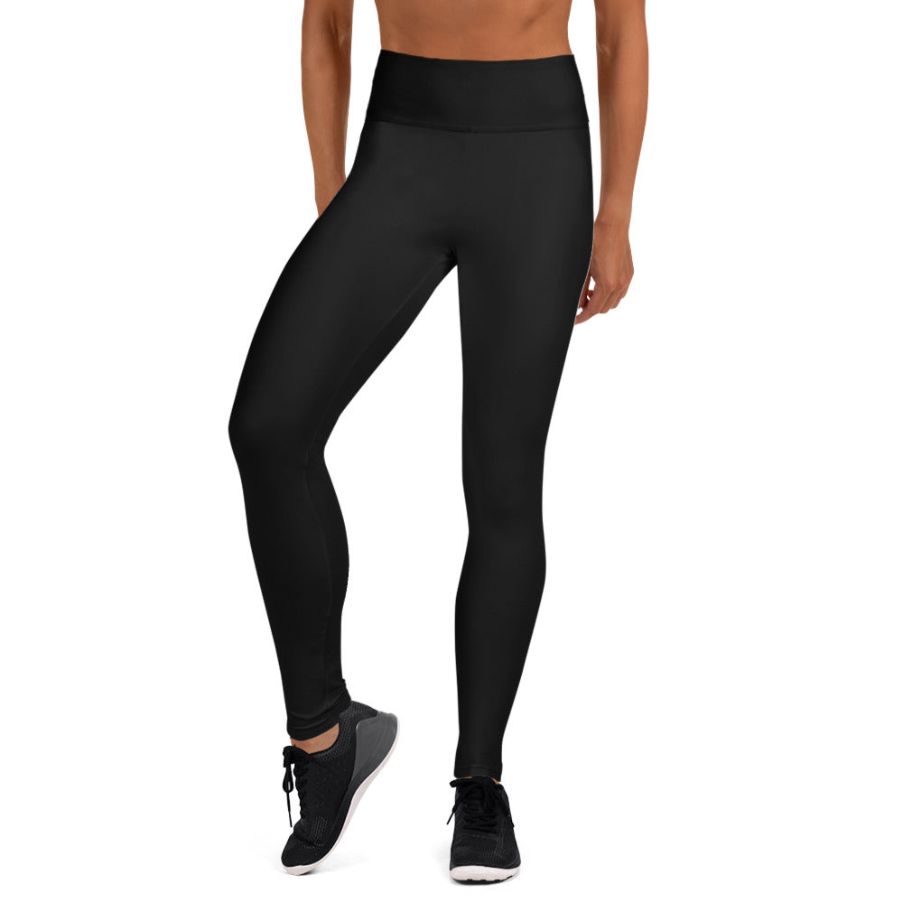 SCHWARZ - YOGA-LEGGINGS MIT HOHER TAILLE FÜR DAMEN