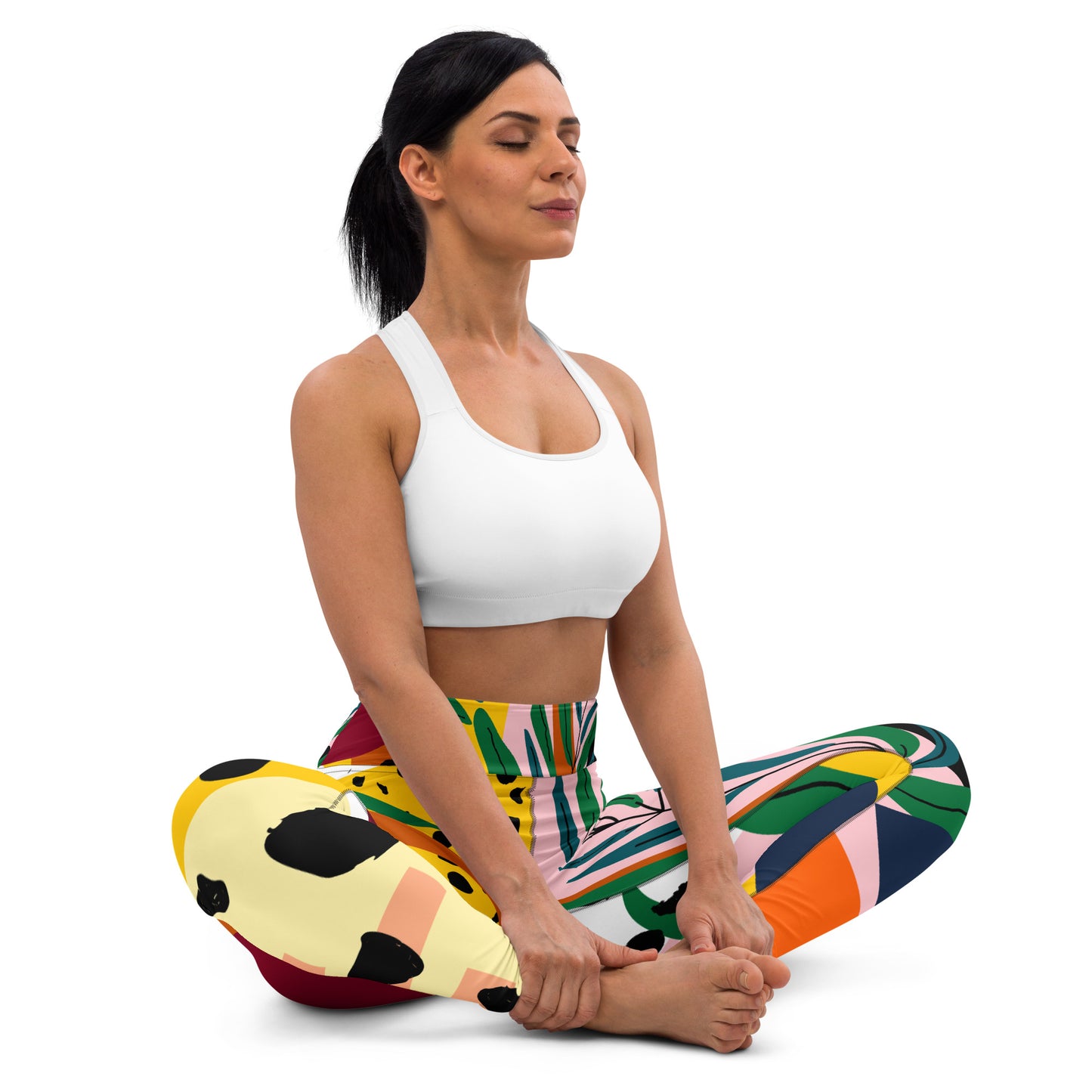 JUNGLE – YOGA-Leggings mit hoher Taille für Damen
