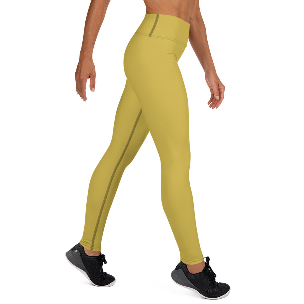 OLD GOLD - WOMEN'S HIGH WAIST YOGA LEGGINGS