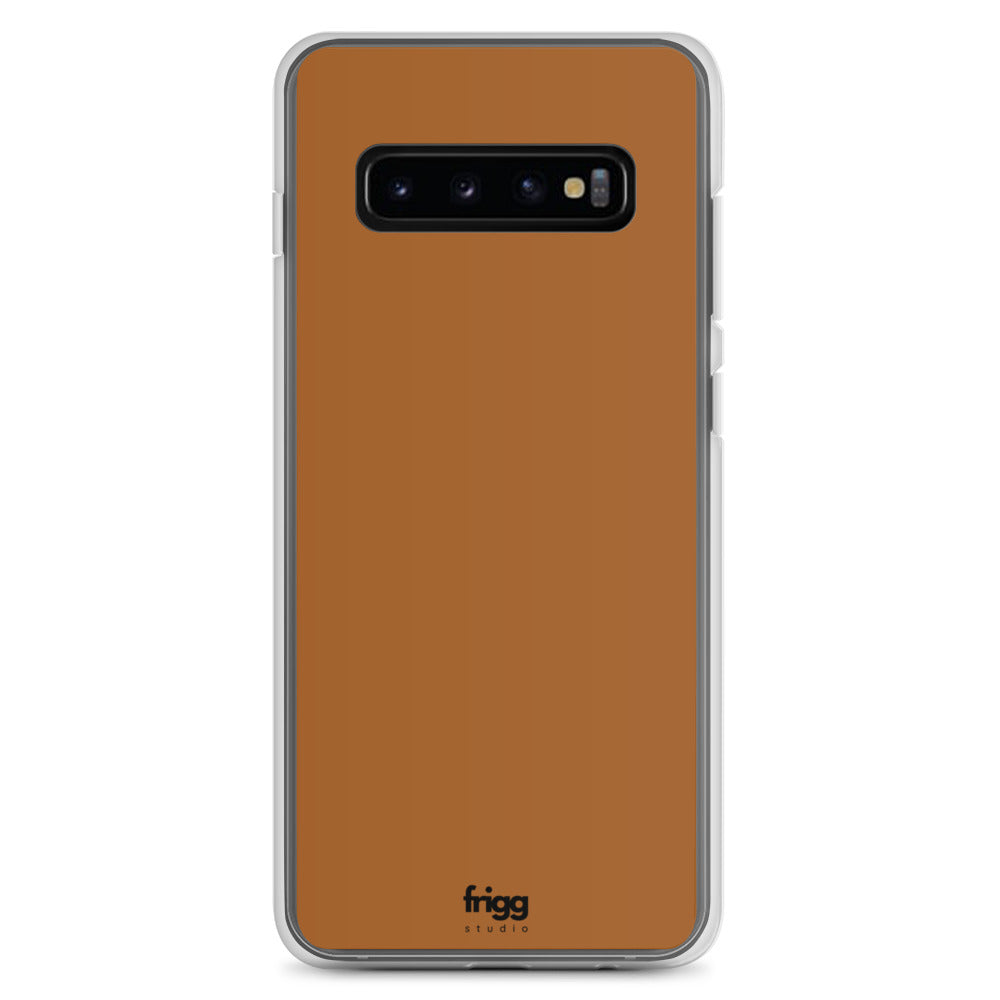 BURNT COFFEE - CLEAR CASE FOR SAMSUNG