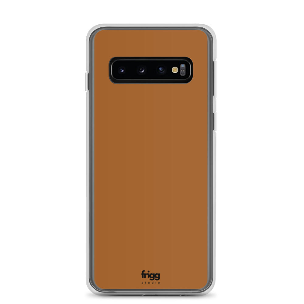 BURNT COFFEE - CLEAR CASE FOR SAMSUNG