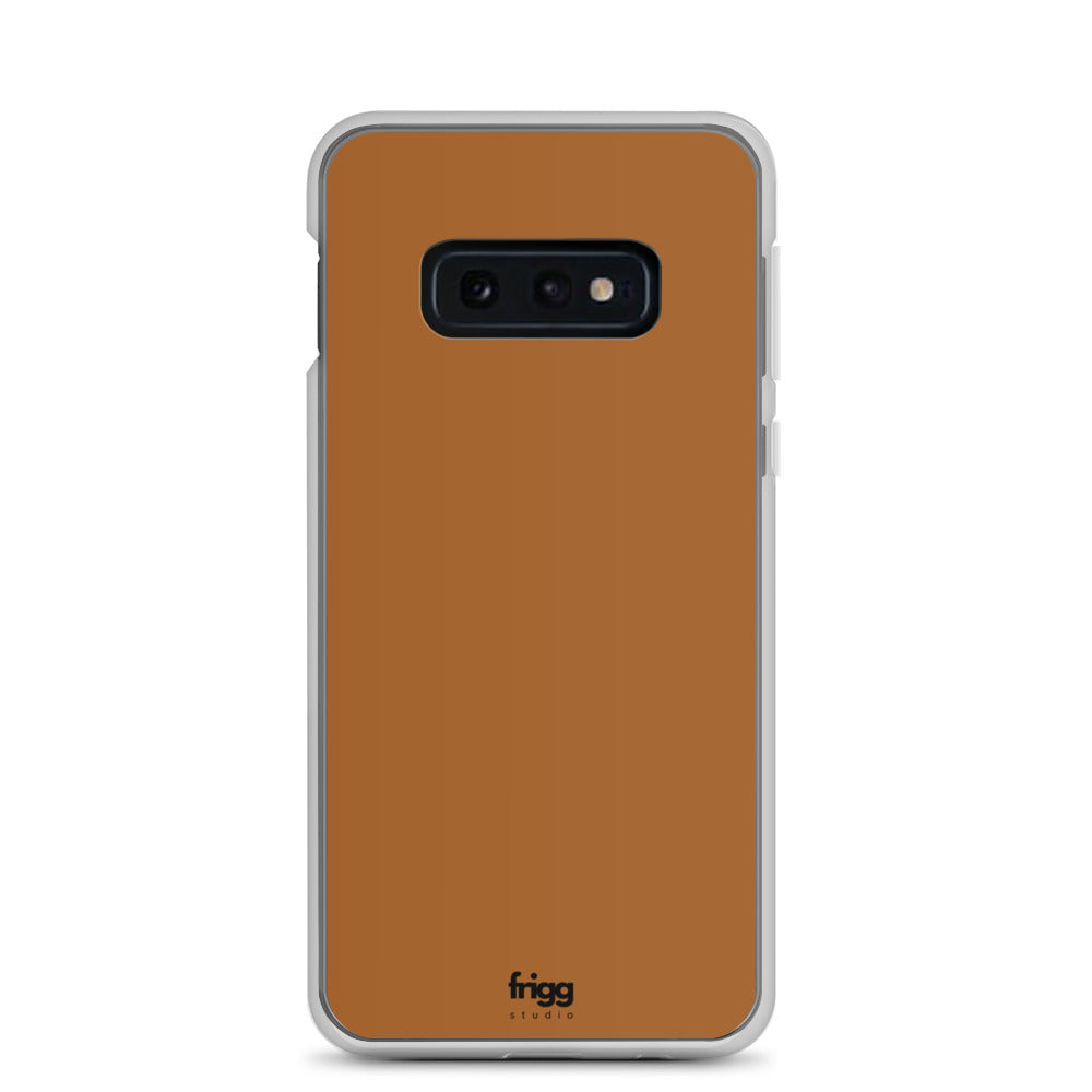 BURNT COFFEE - CLEAR CASE FOR SAMSUNG