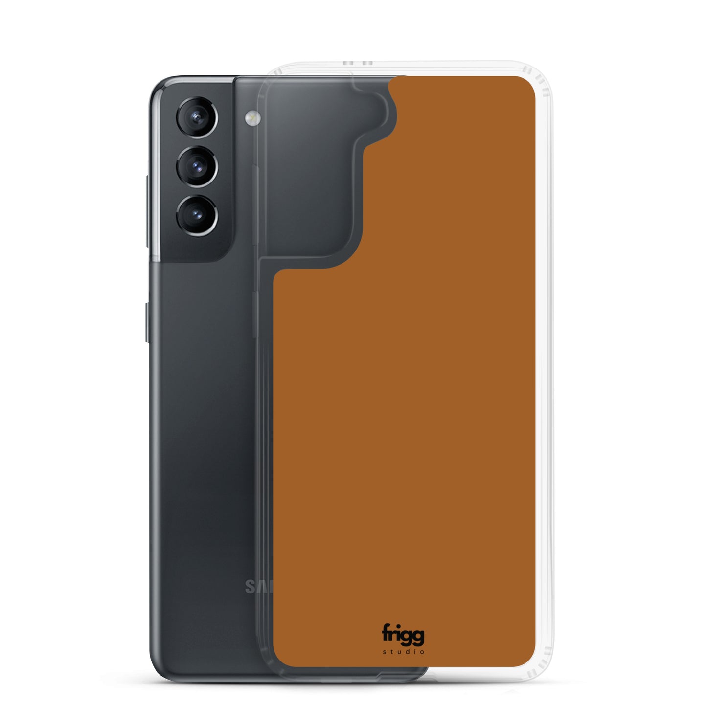 BURNT COFFEE - CLEAR CASE FOR SAMSUNG