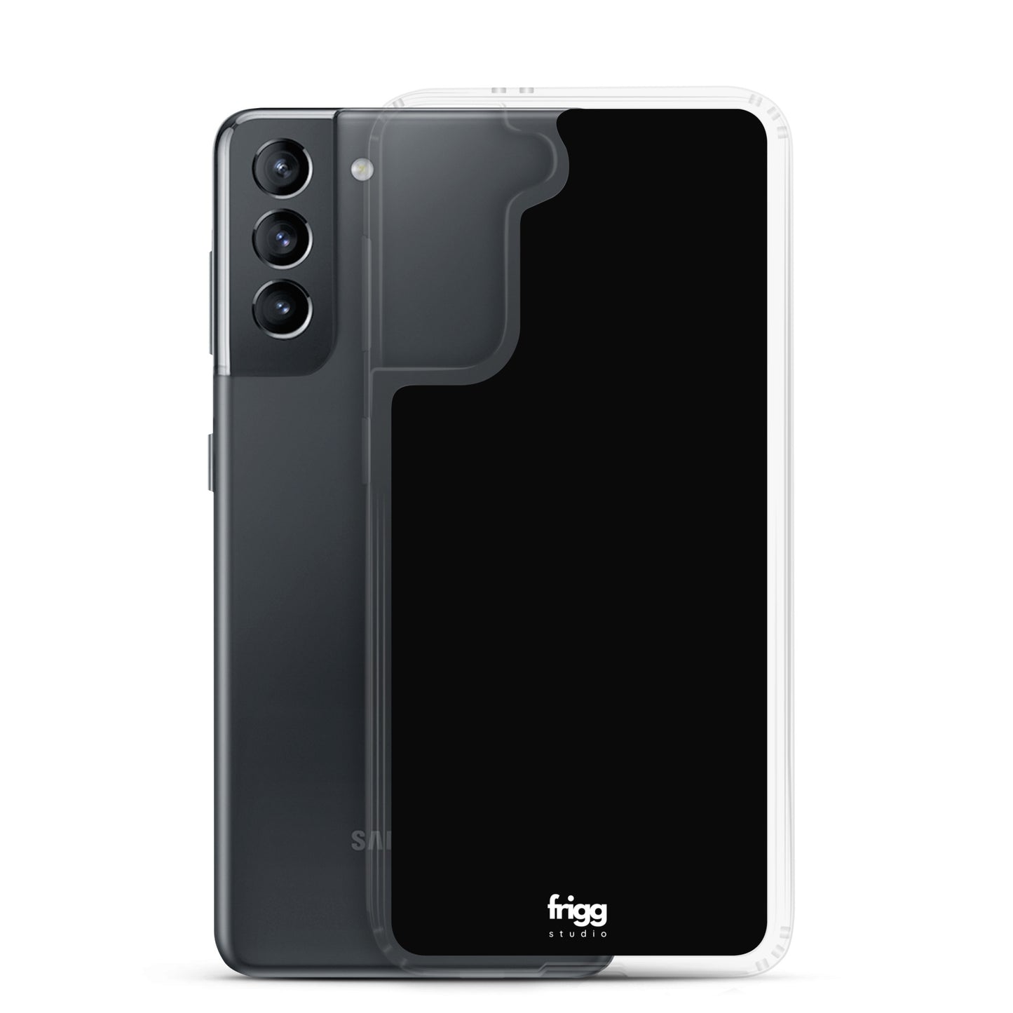 BLACK - CLEAR CASE FOR SAMSUNG