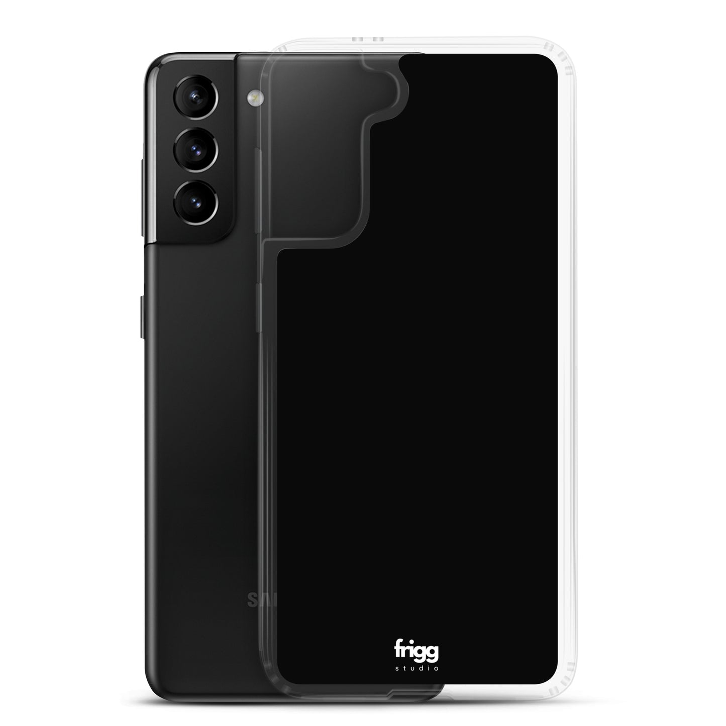 BLACK - CLEAR CASE FOR SAMSUNG