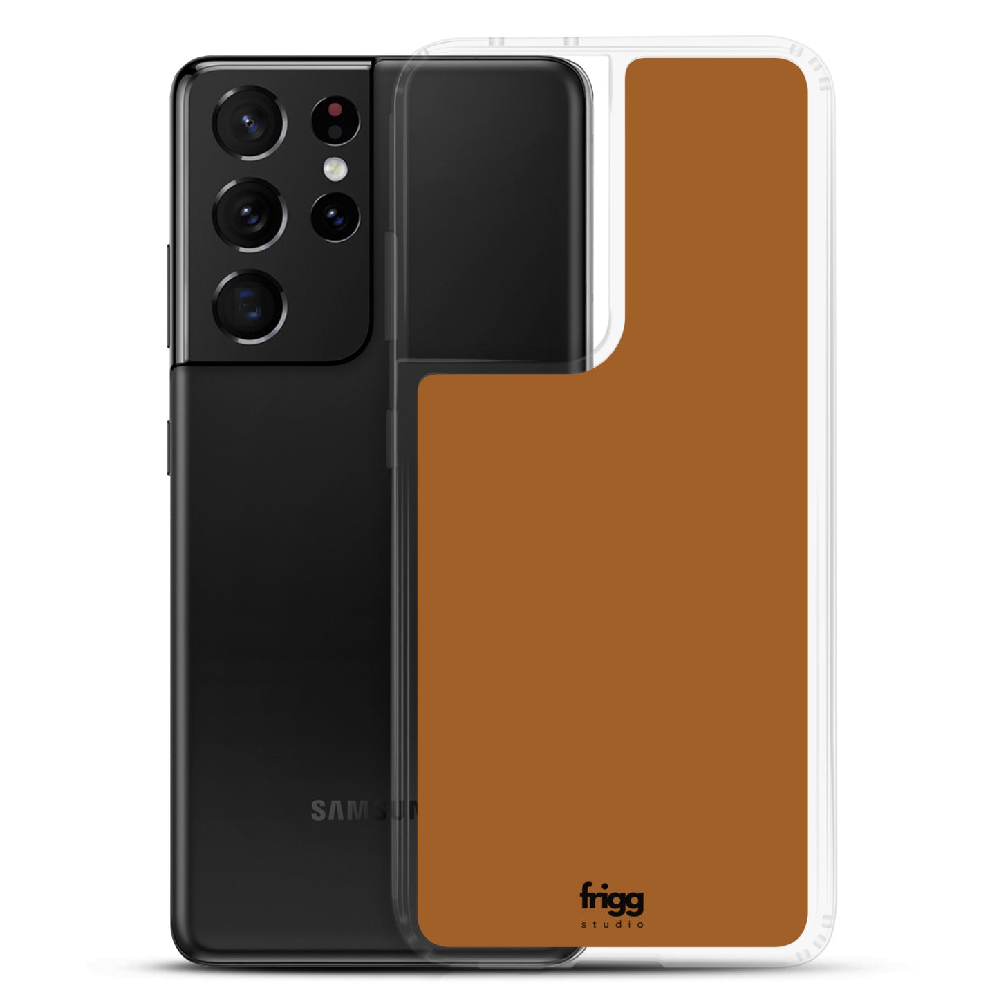 BURNT COFFEE - CLEAR CASE FOR SAMSUNG