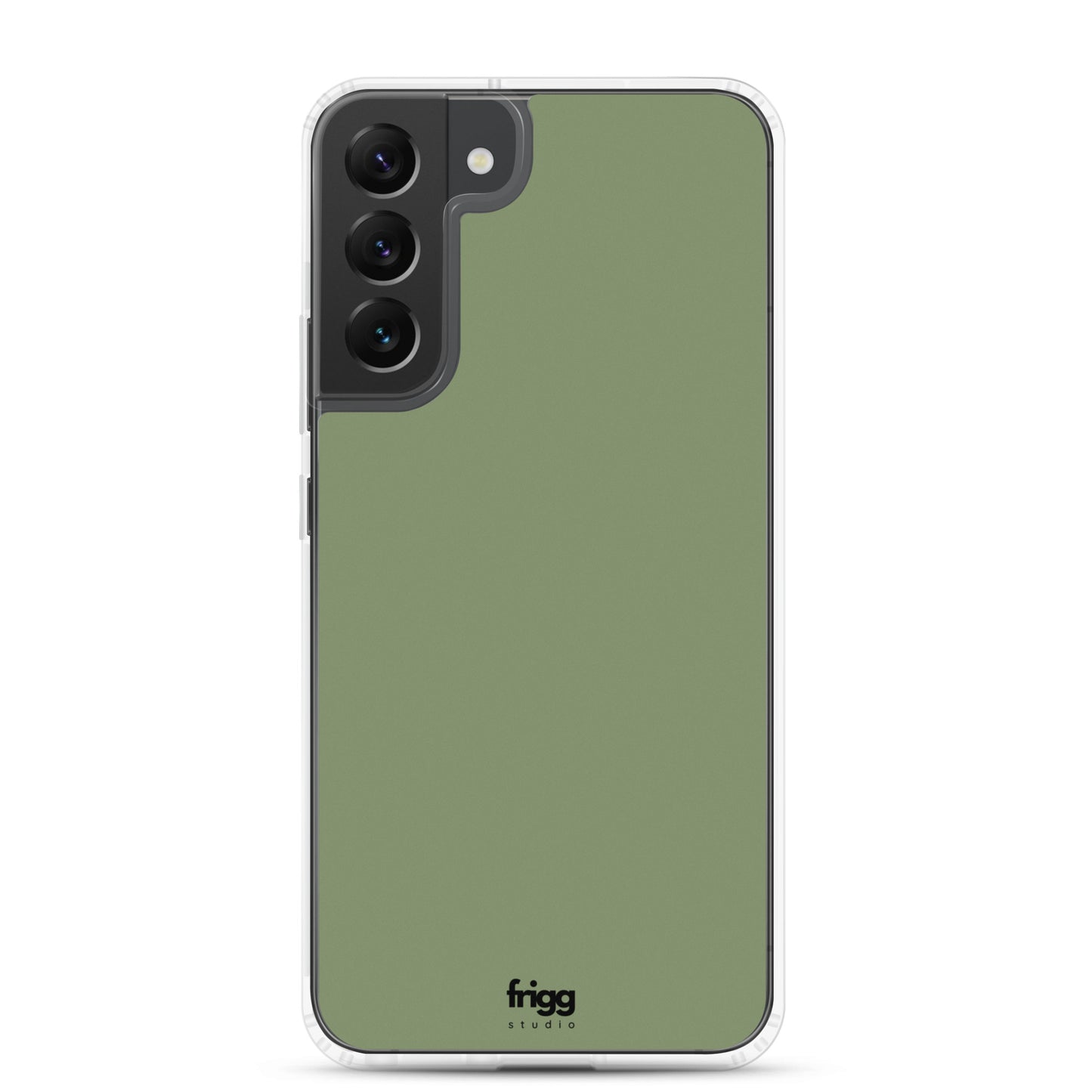 CAMOUFLAGE GREEN - CLEAR CASE FOR SAMSUNG