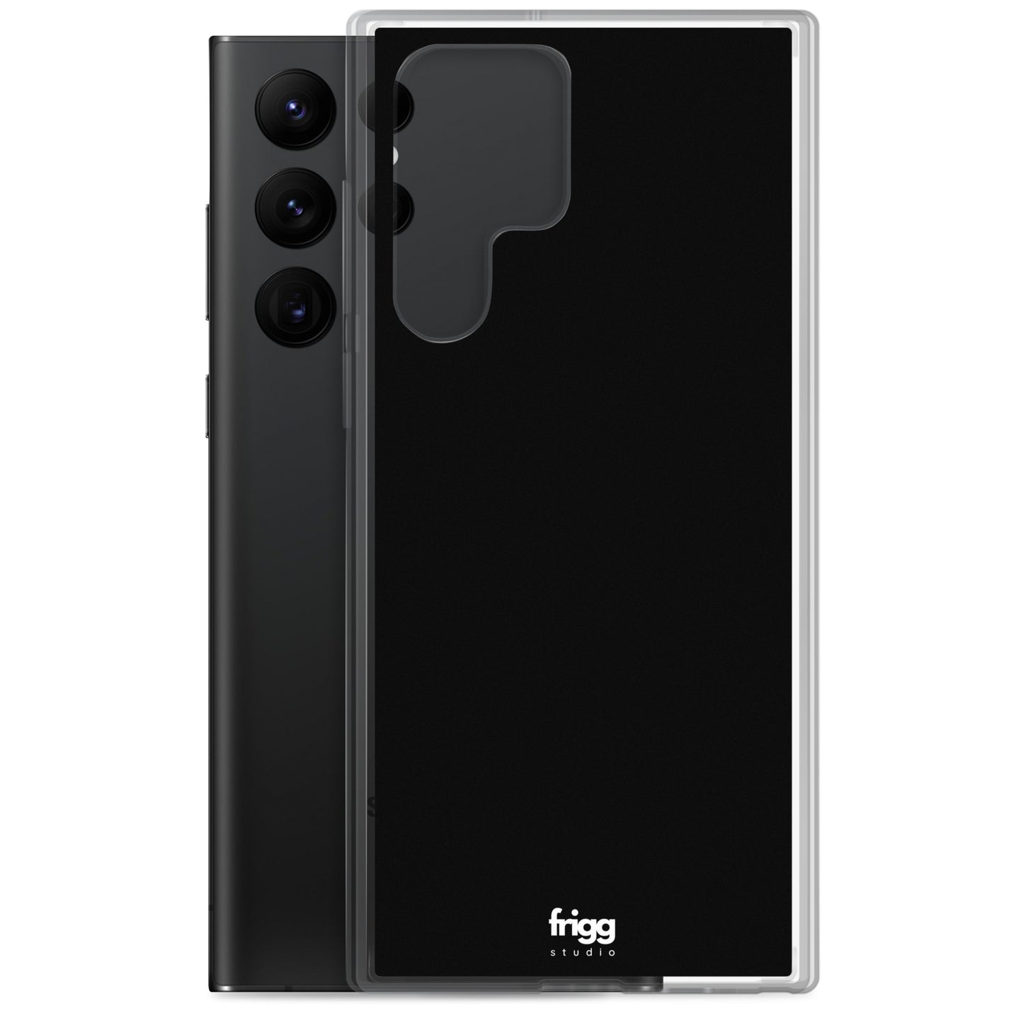 BLACK - CLEAR CASE FOR SAMSUNG