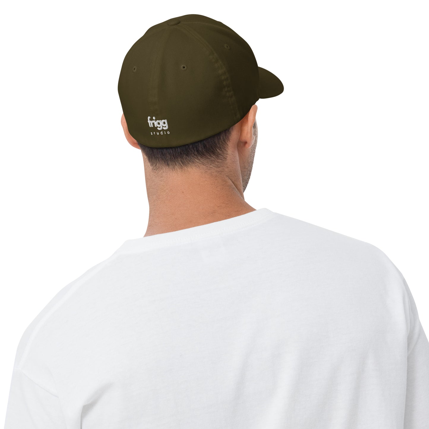 FRENCH BULLDOG - FLEXFIT ANIMAL CAP - OLIVE