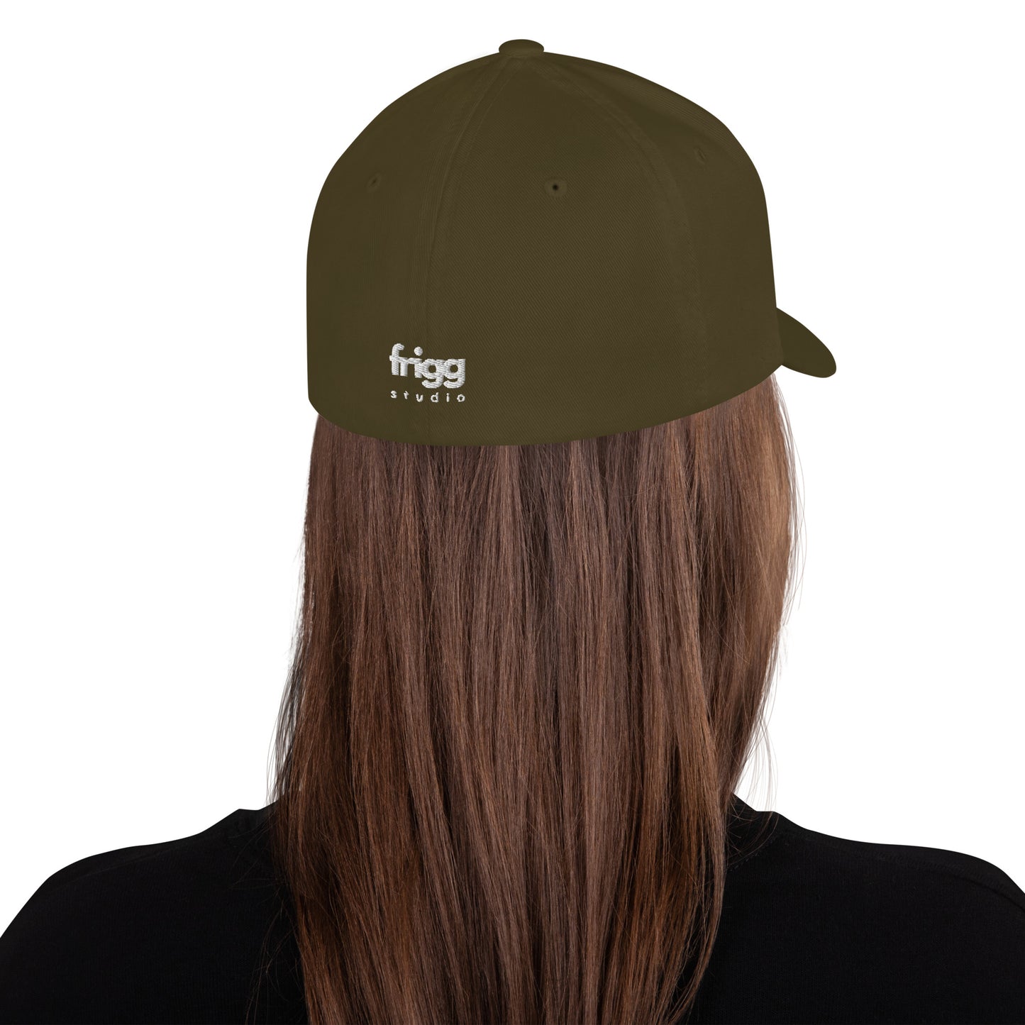 FRENCH BULLDOG - FLEXFIT ANIMAL CAP - OLIVE