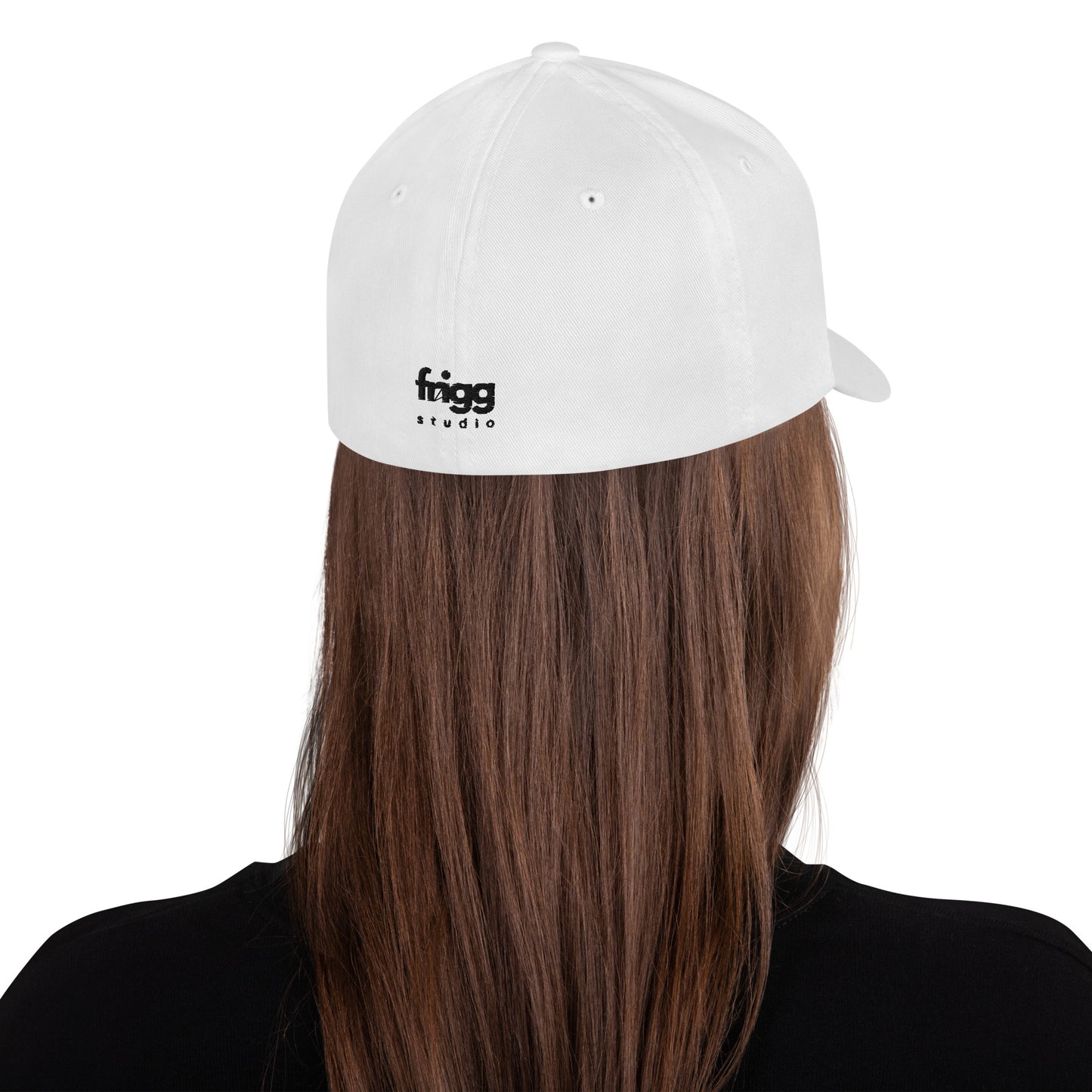 FRENCH BULLDOG - FLEXFIT ANIMAL CAP - WHITE