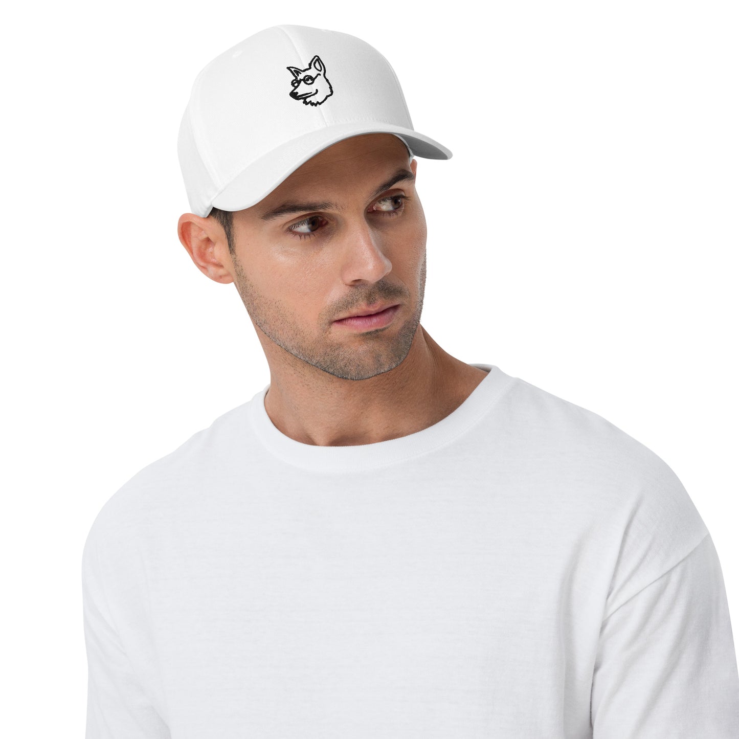 HUND - FLEXFIT TIERMÜTZE - WEISS