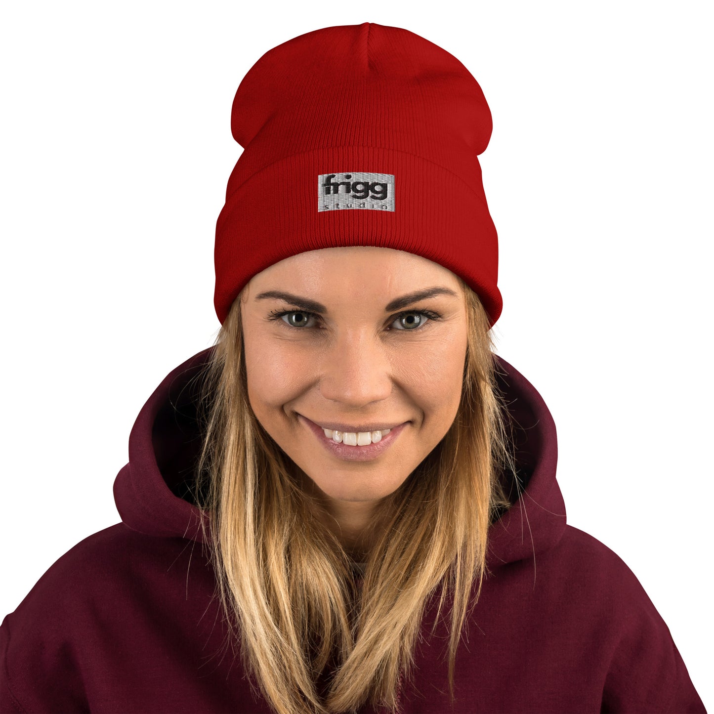WOMEN BEANIE - DARK RED