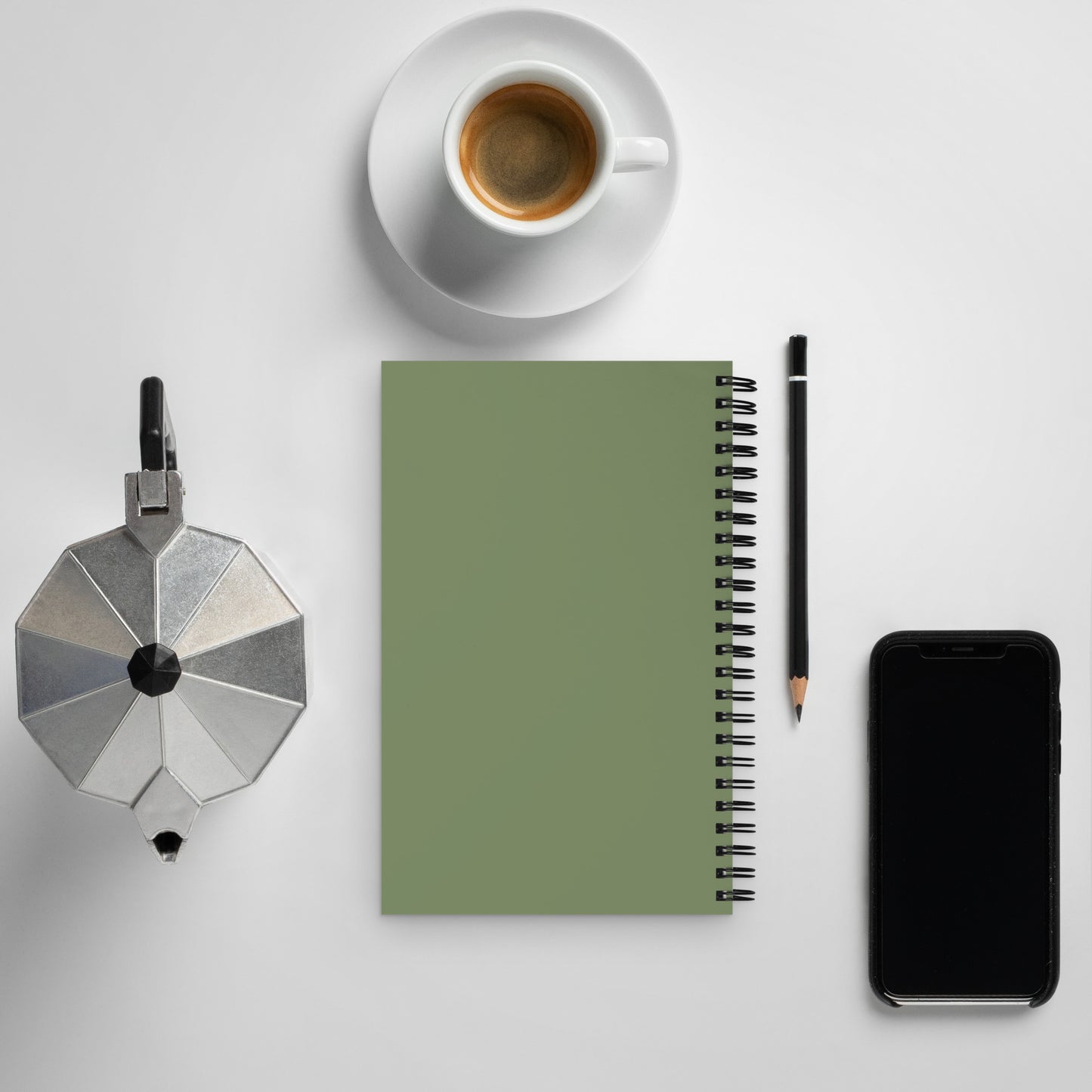 CAMOUFLAGE GREEN - SPIRAL NOTEBOOK