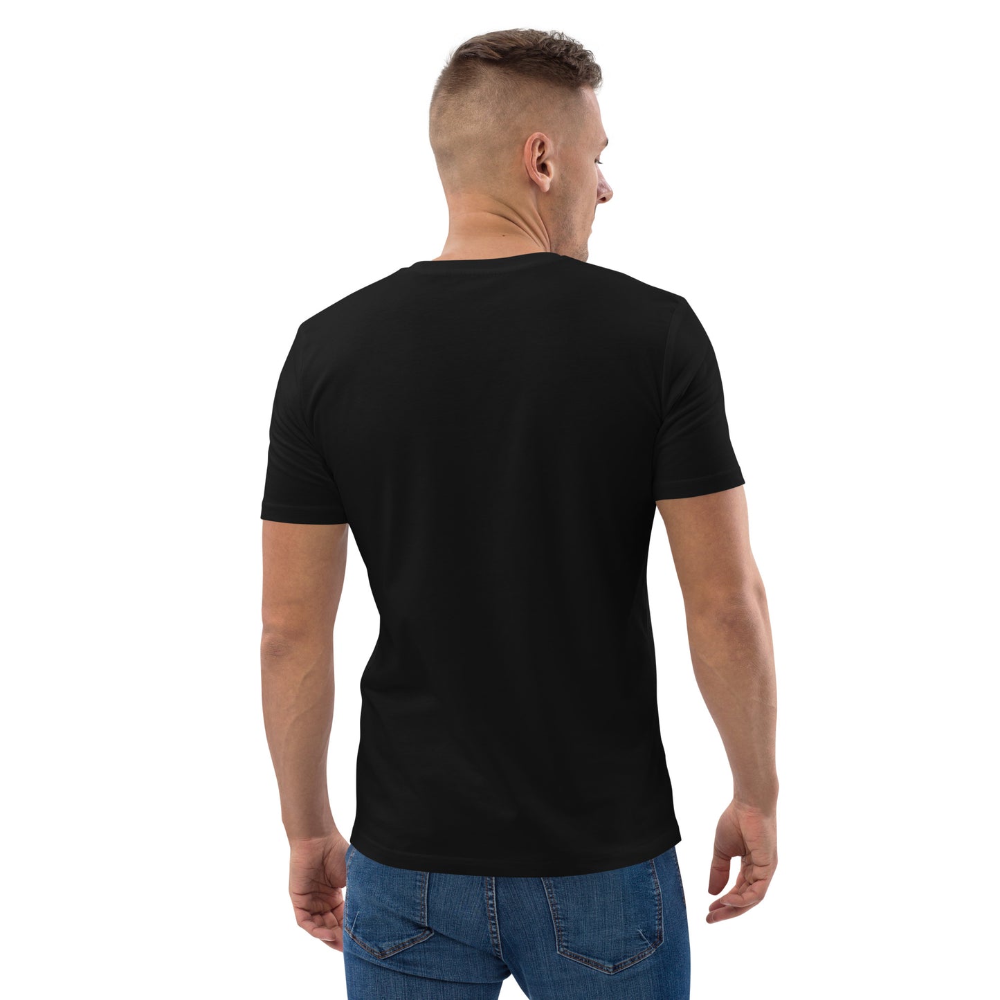 CAT - MEN ORGANIC COTTON BASIC T-SHIRT - BLACK